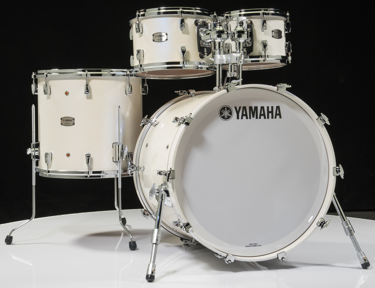 Yamaha Absolute Maple Hybrid 4pc Polar White 10/12/16/22