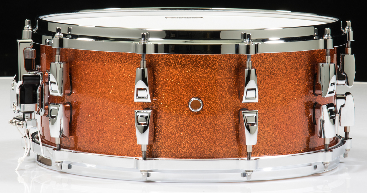 Yamaha Absolute Hybrid Maple 14x6 Snare - Orange Sparkle