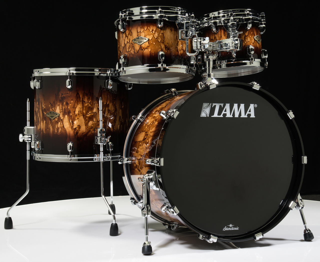 Tama Starclassic Walnut/Birch 4pc Shell Pack - Molten Brown Burst