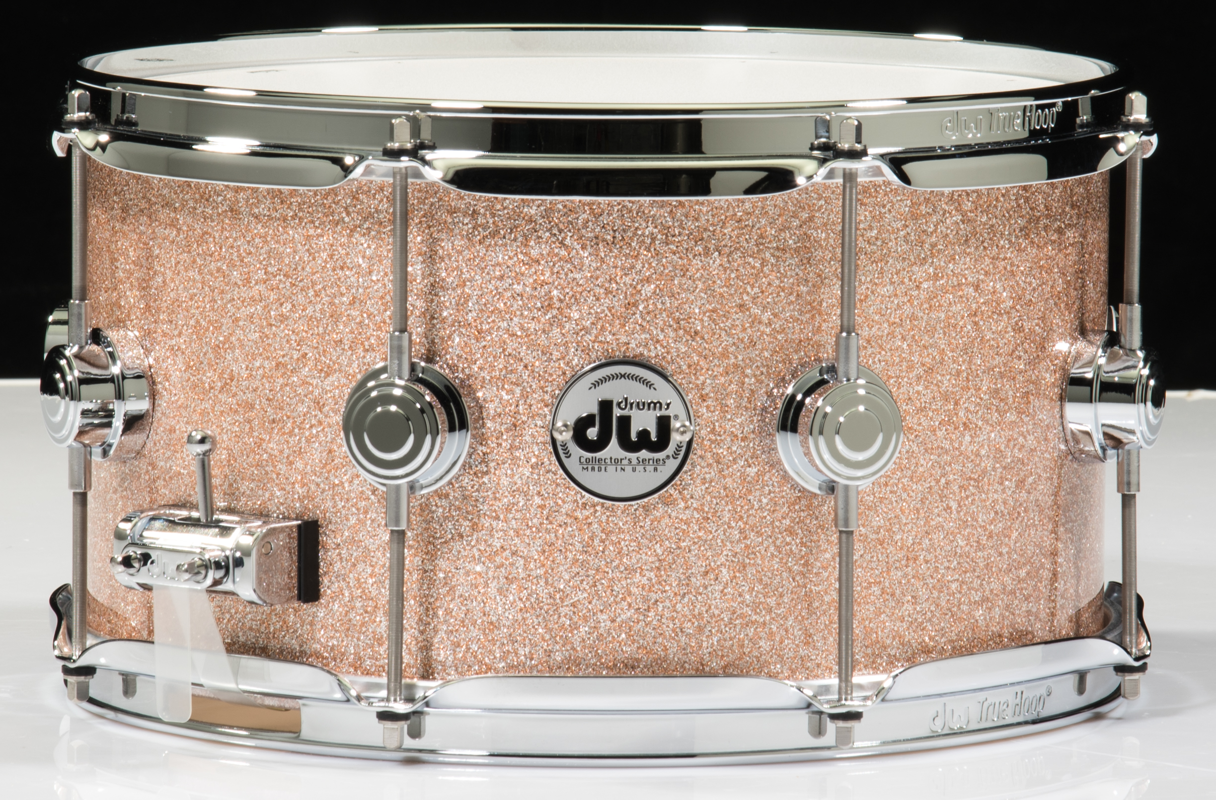 DW Collector's Snare 7x13 - Champagne Sparkle - Chrome Hardware