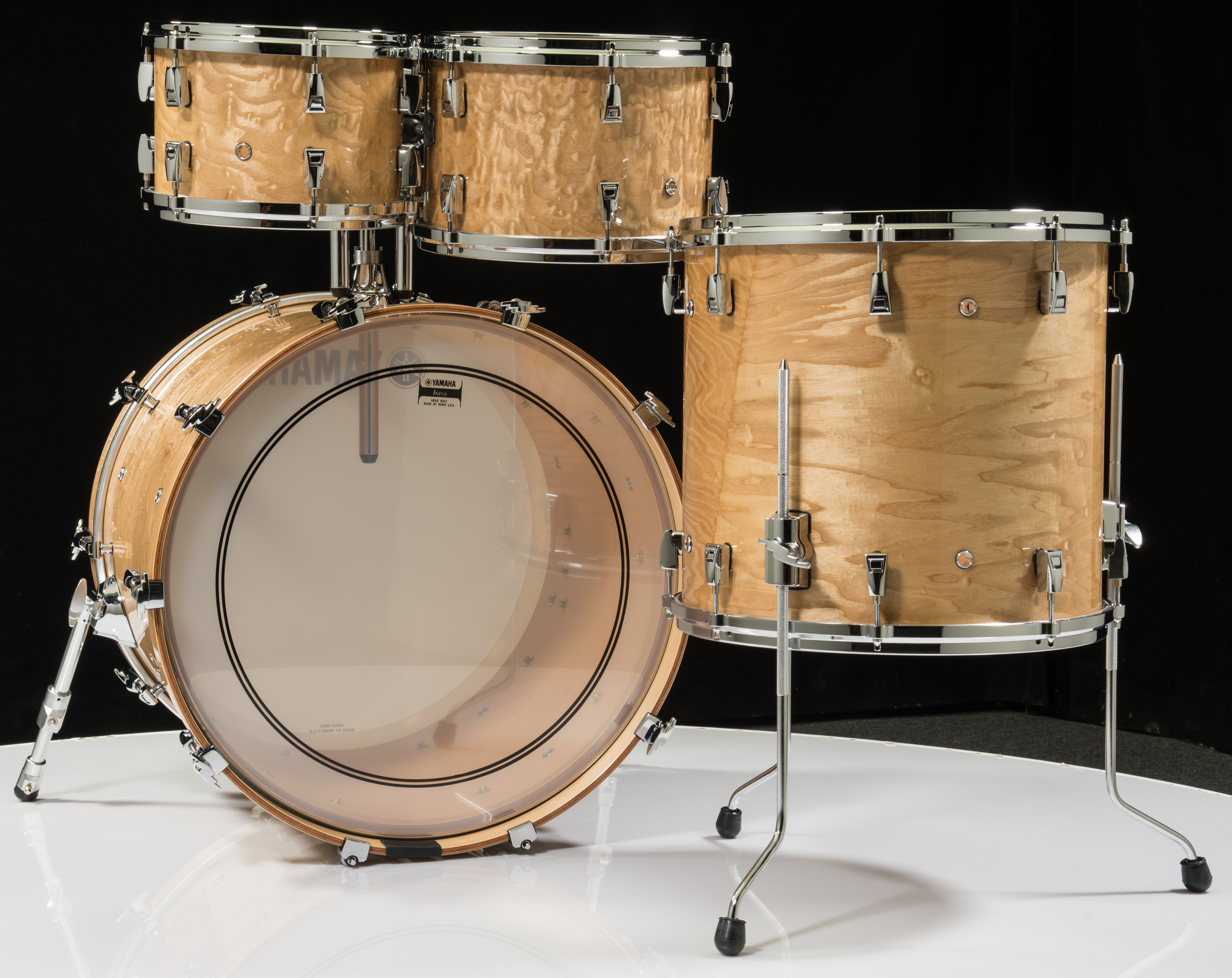 Yamaha PHX 4pc Drum Set Gloss Natural Ash with Mount