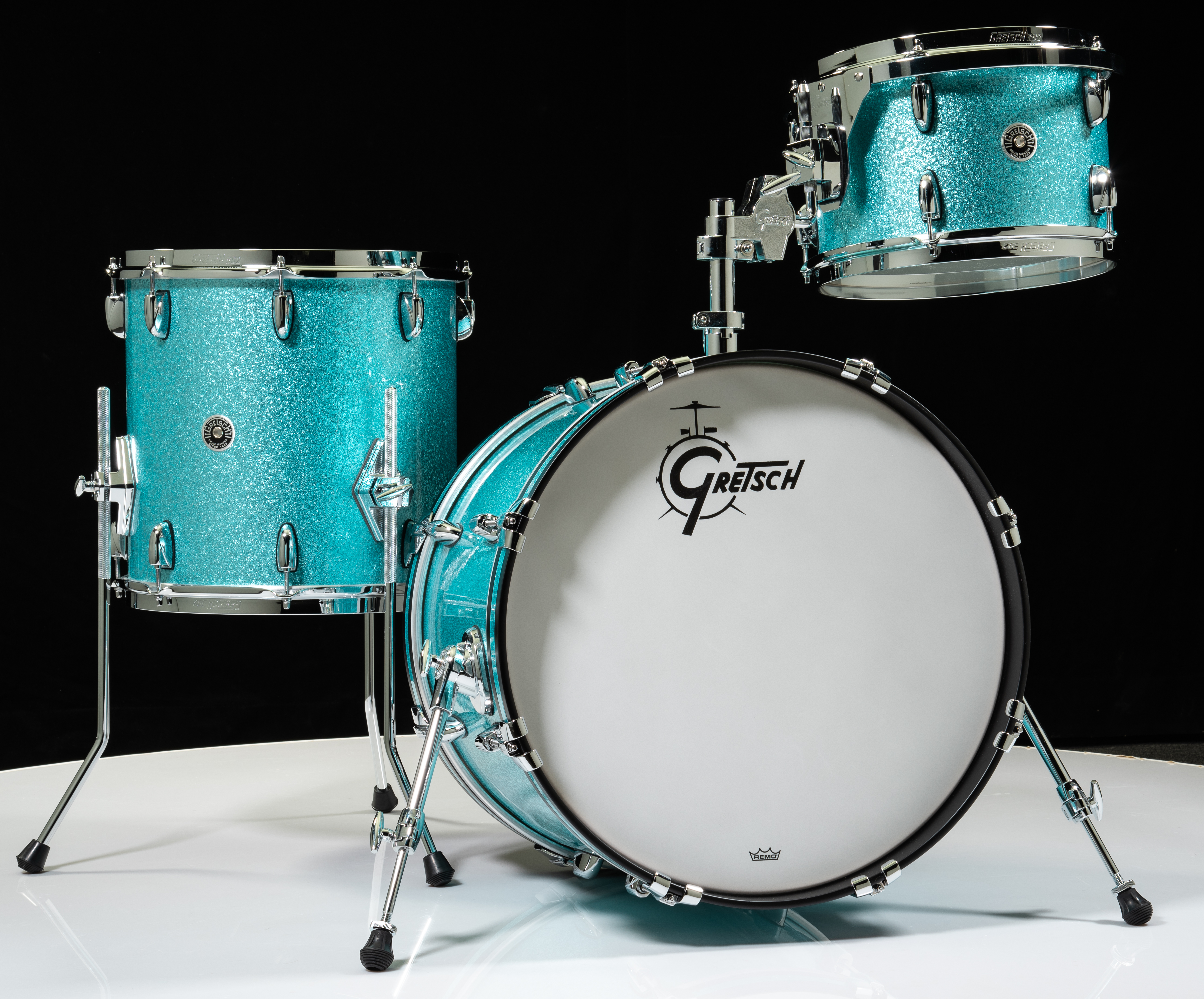 Gretsch Brooklyn Series 3pc - Turquoise Sparkle Nitron 12/14/20