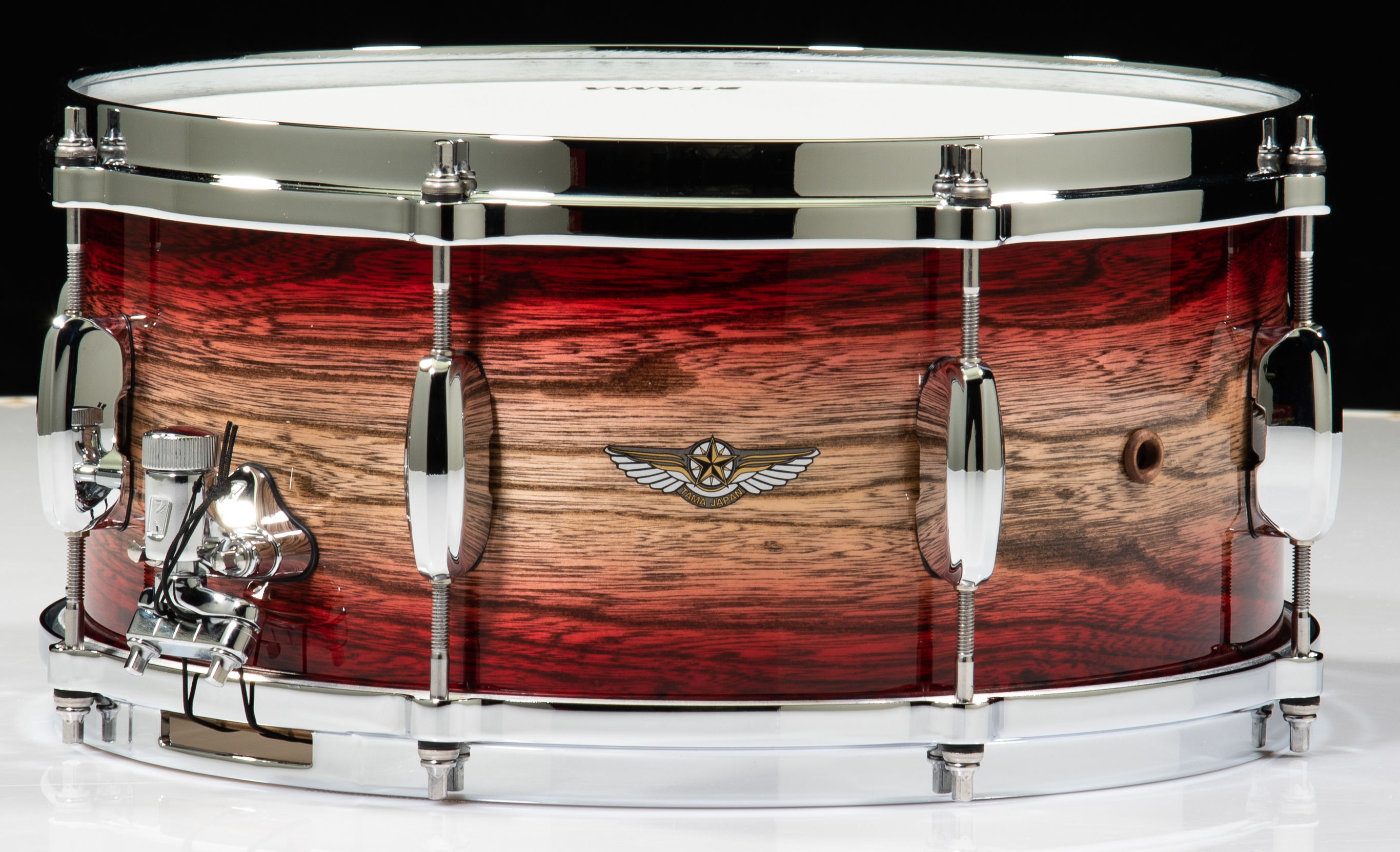 6.5x14 Maple Star Tama TAMAストア Snare Burst Sen Japanese Garnet - ラッピング・包装