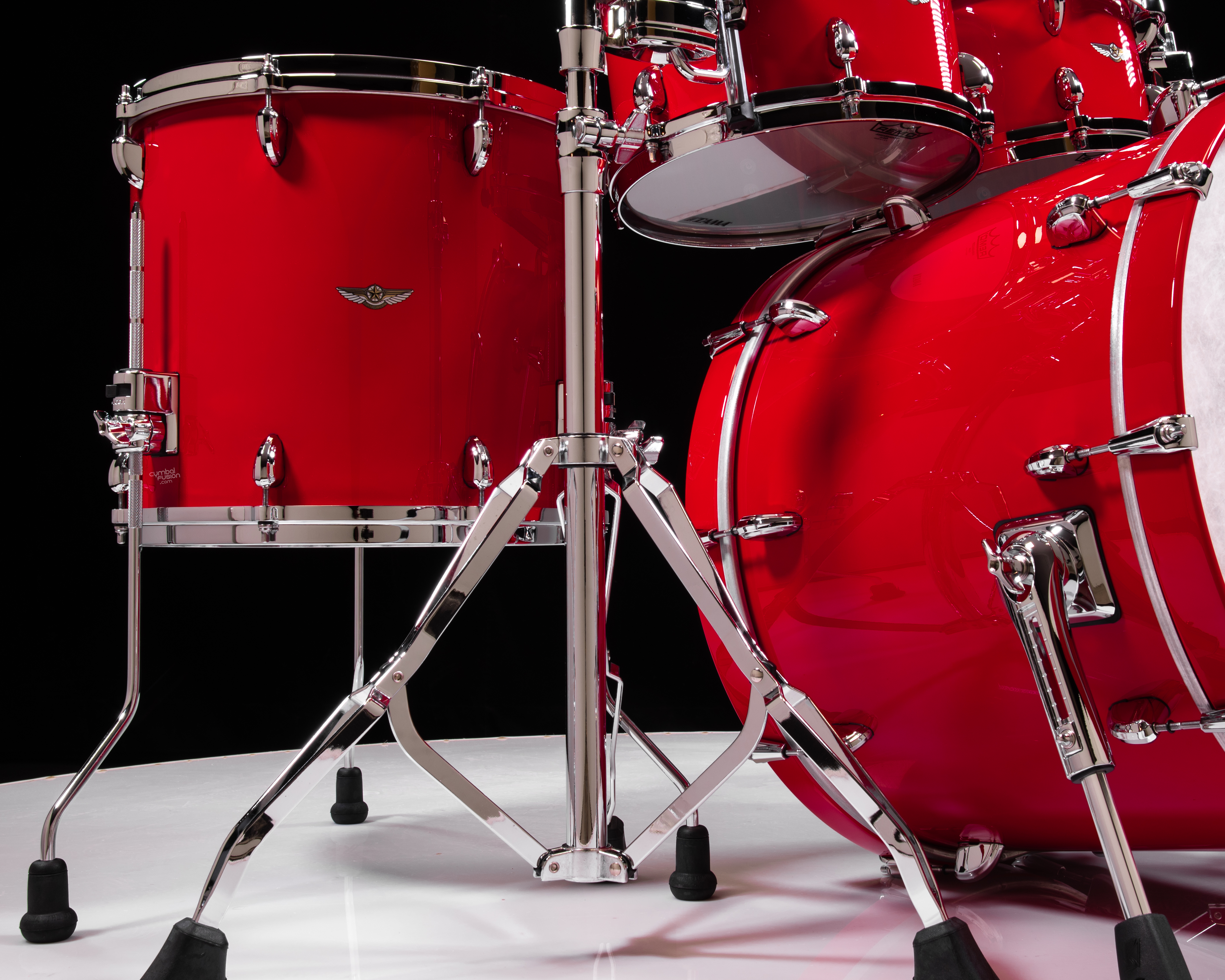 Tama Star Walnut 5pc Solid Candy Red Shell Pack 8/10/12/16/22