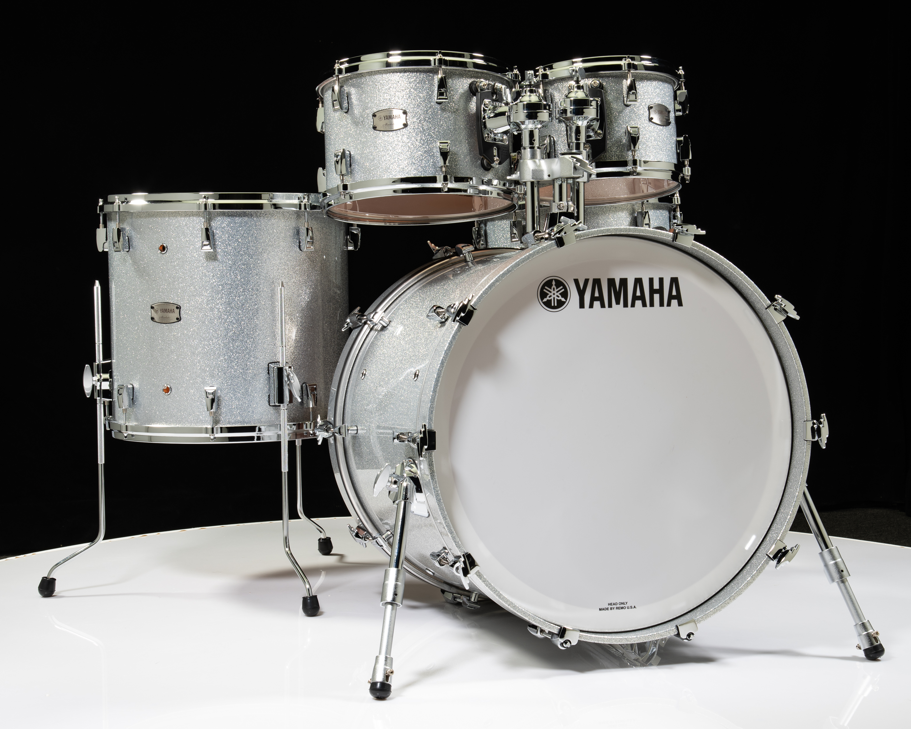 Yamaha Absolute Hybrid Maple 5pc 10/12/16/22/14SD Silver Sparkle