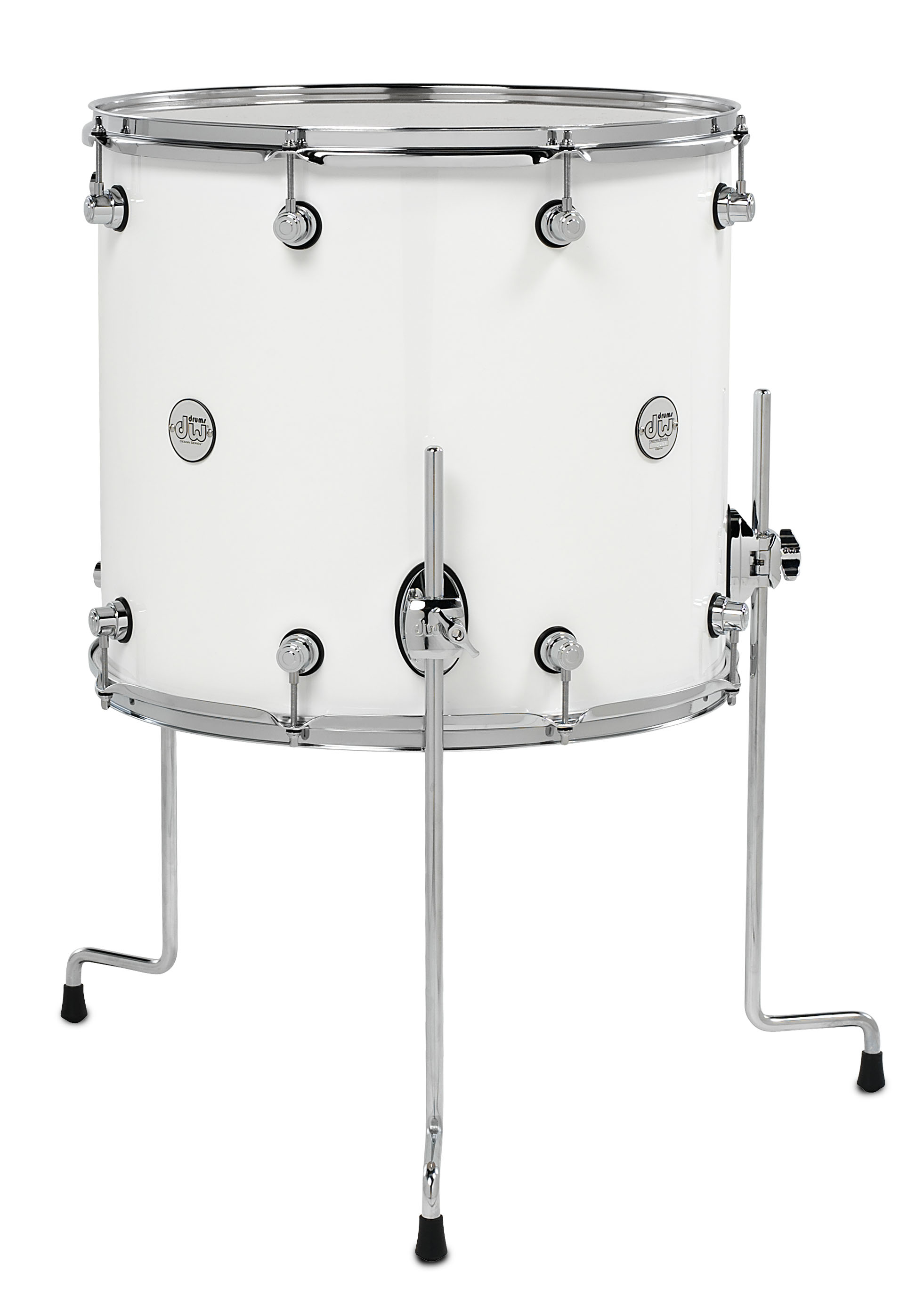 DW Design Series 16x18 Floor Tom Gloss White