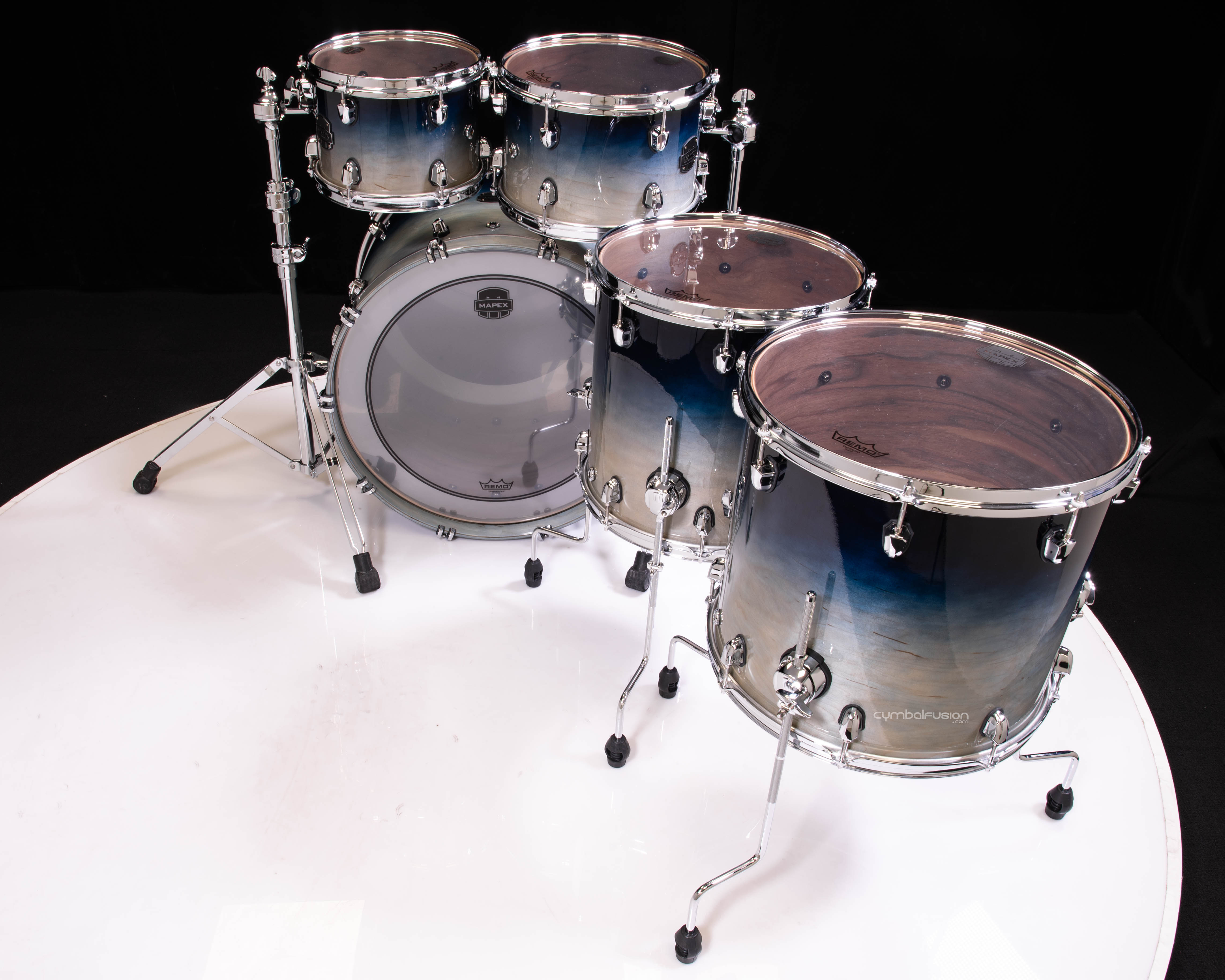 Mapex Saturn 5pc Studioease Shell Pack - Teal Blue Fade Mapex Saturn 5pc Studioease Shell Pack - Teal Blue Fade