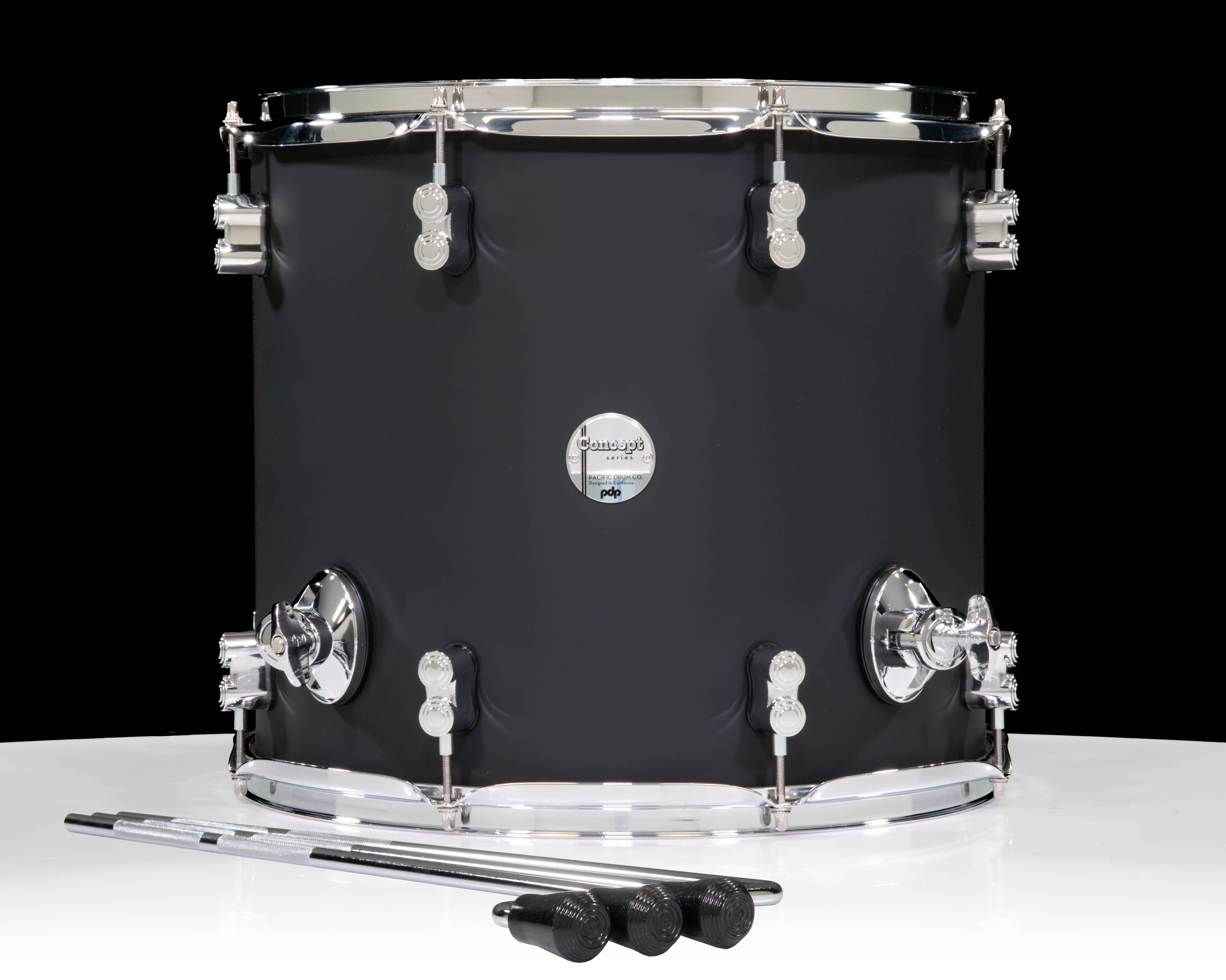 PDP Concept Maple Satin Black Tom - 14x16 (PDCM1416TTBK)