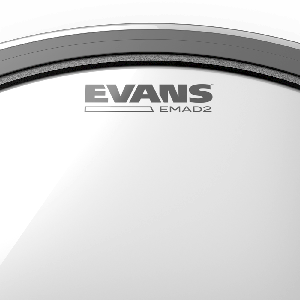 evans 22 emad2 clear bass drum