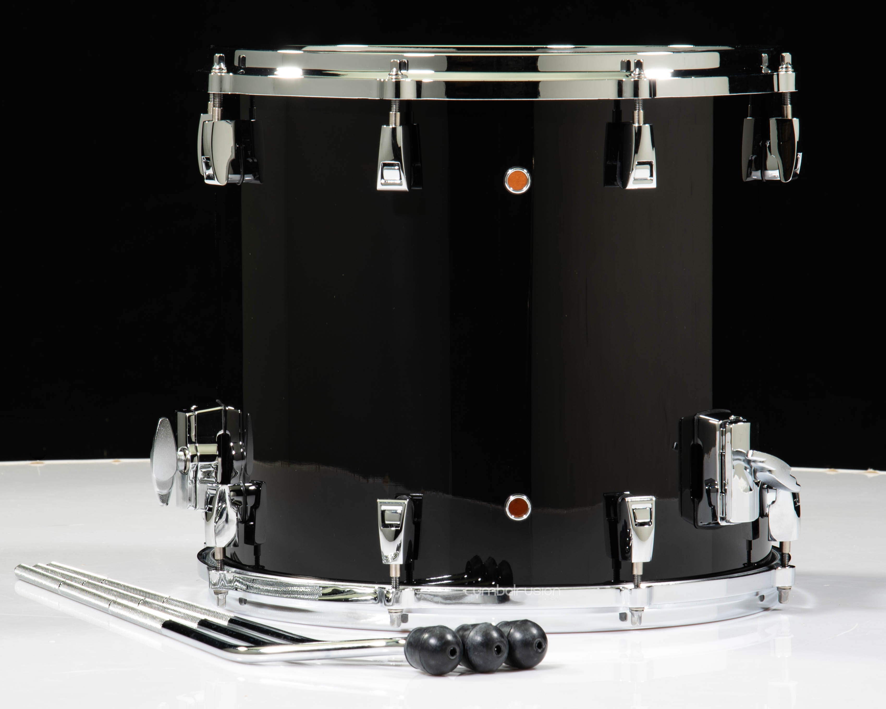 Yamaha Absolute Hybrid Maple 14x13 Floor Tom - Solid Black
