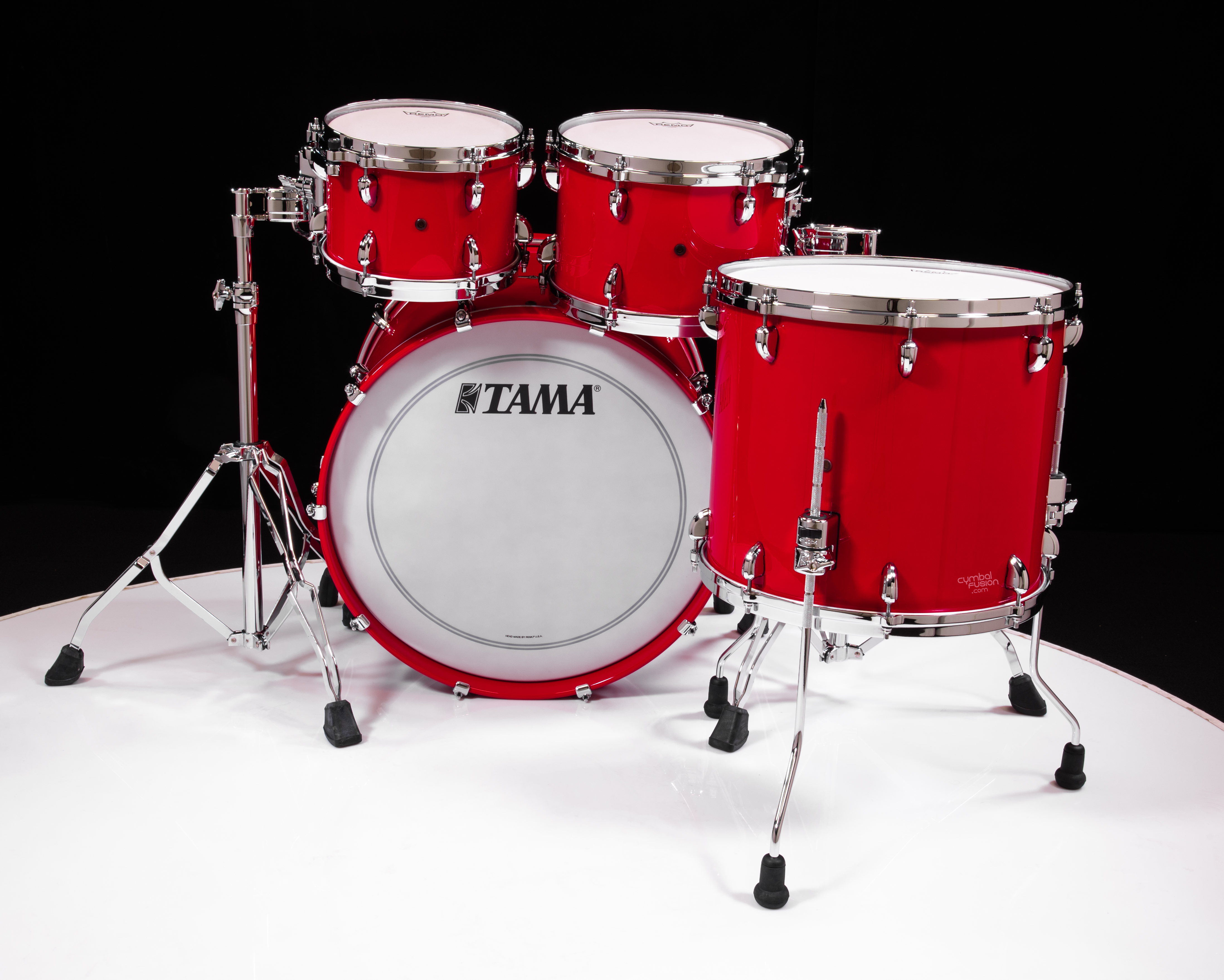 Tama Star Walnut 4pc Solid Candy Red Shell Pack 10/12/16/22