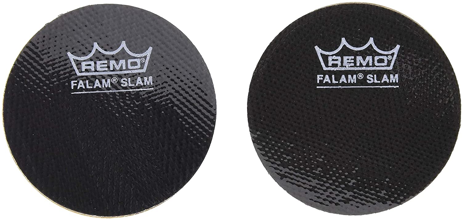 Remo Falam 2.5 Single Kick Drum Patch 2 pack Black Remo Falam 2.5 Single Kick Drum Patch 2 pack Black
