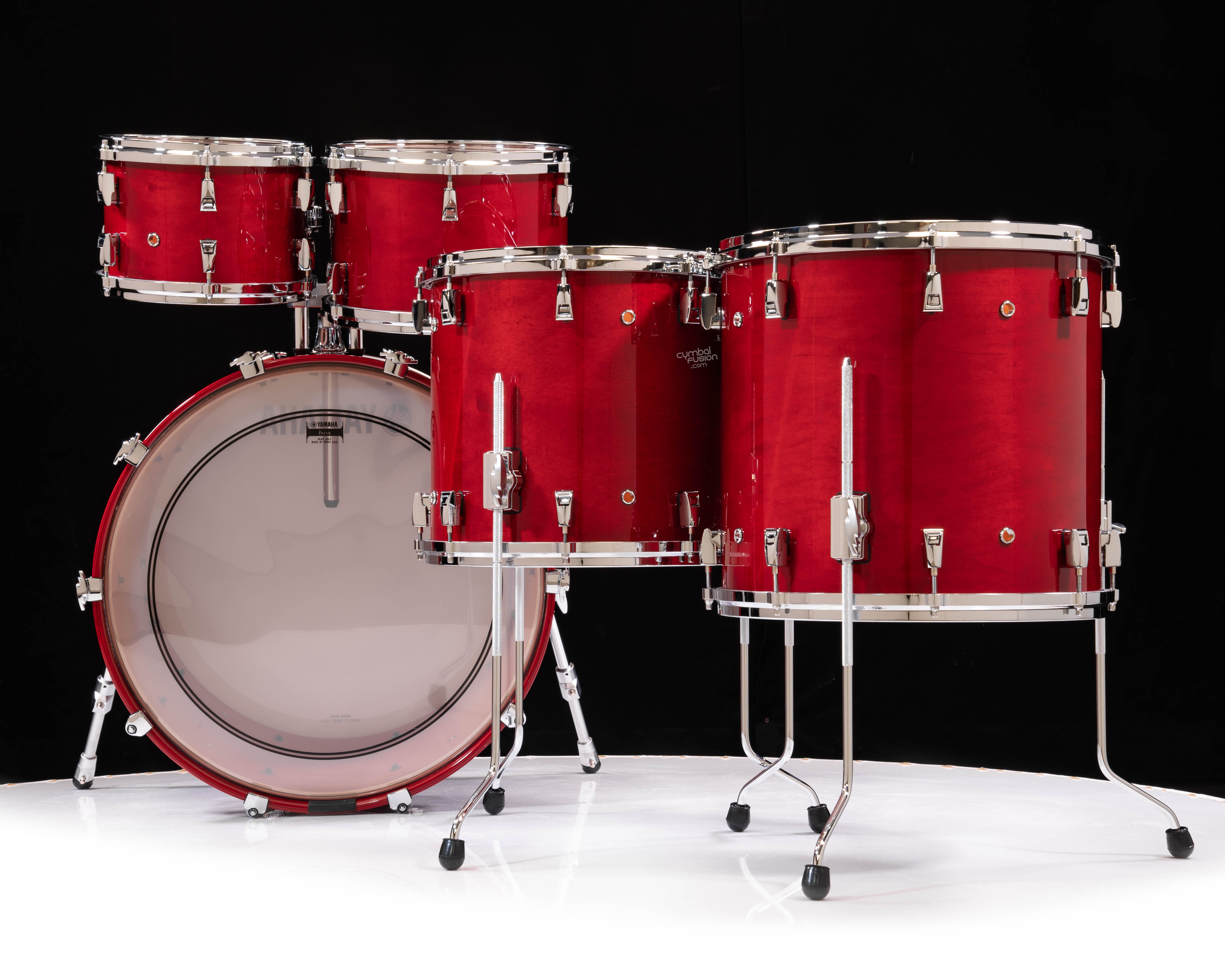 Yamaha Absolute Hybrid Maple 5pc Red Autumn 10/12/14/16/22