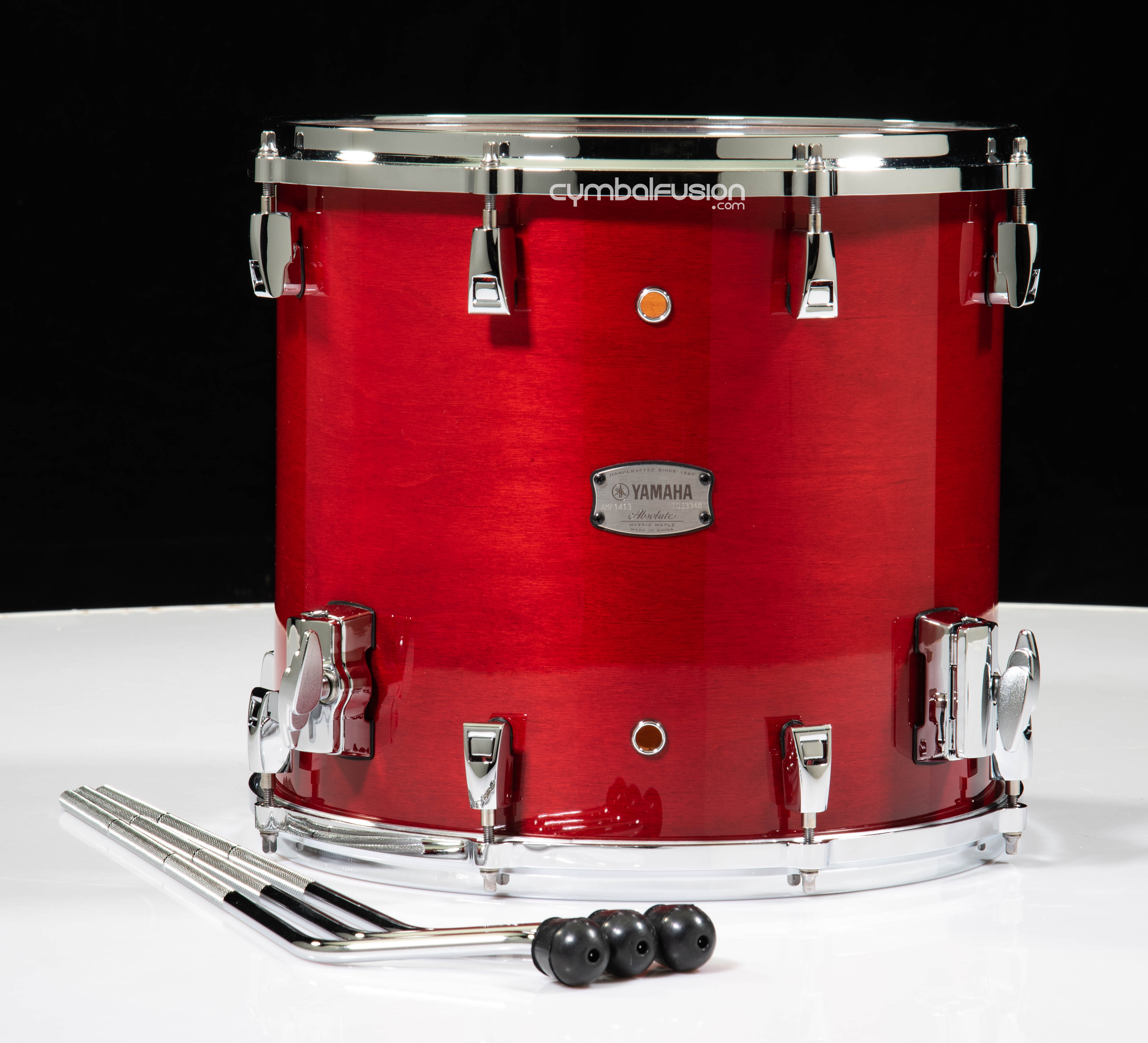 Yamaha Absolute Hybrid Maple 14x13 Floor Tom - Red Autumn