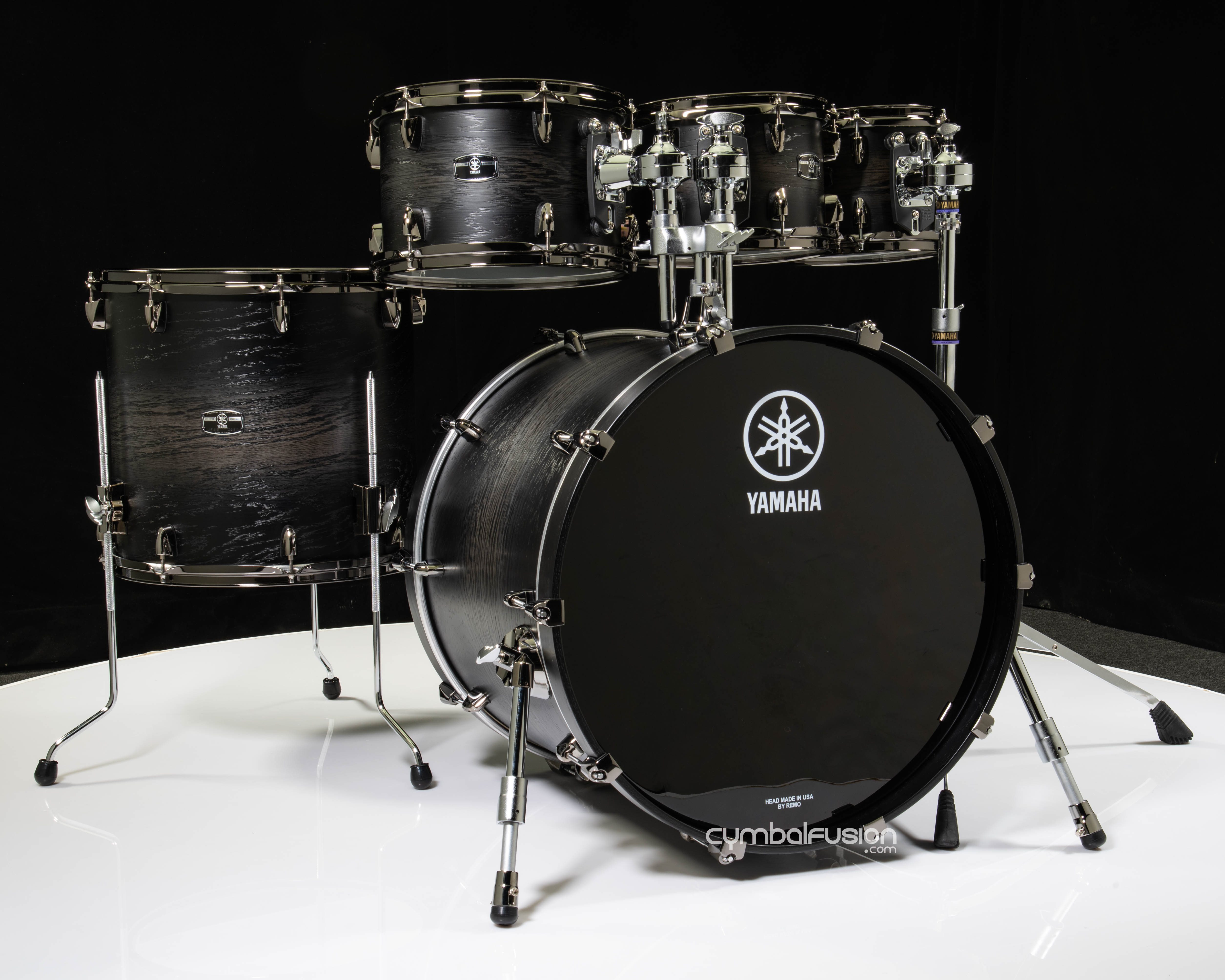 Yamaha Live Custom Hybrid Oak 5pc Shell Pack - Uzu Charcoal Sunburst
