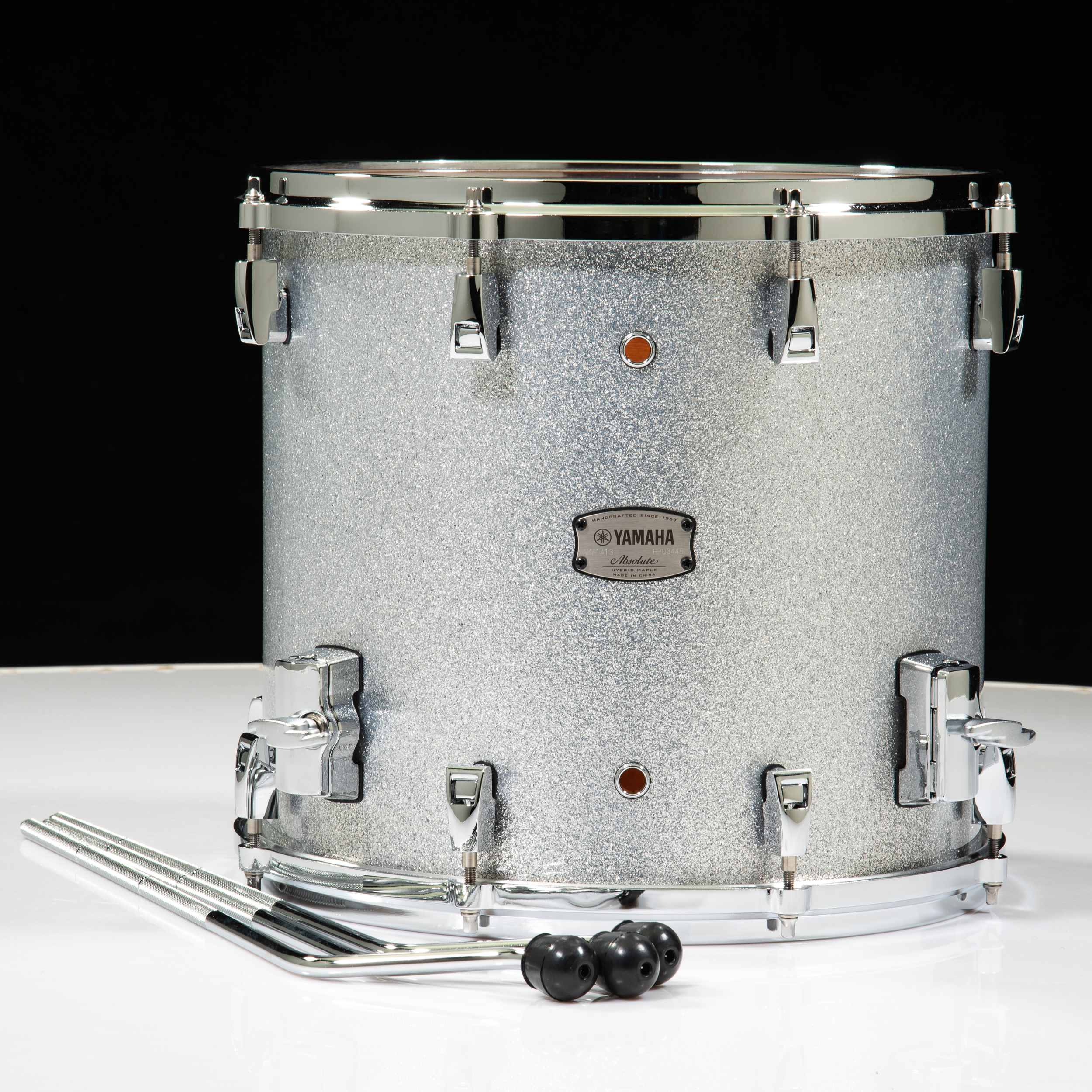 Yamaha Absolute Hybrid Maple 14x13 Floor Tom - Silver Sparkle