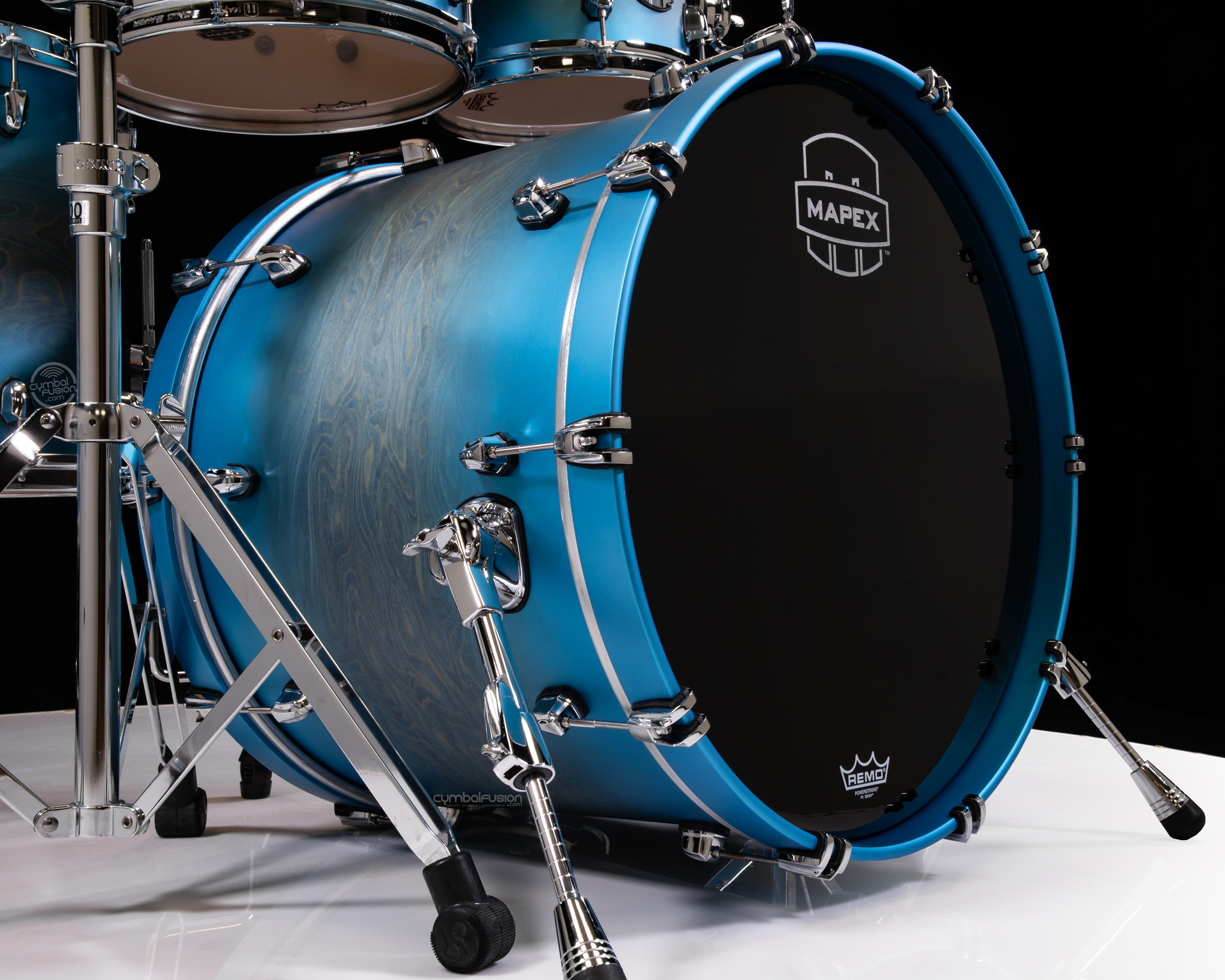 Saturn Evolution Maple/Walnut 5pc Workhorse Kit - Exotic Azure Burst