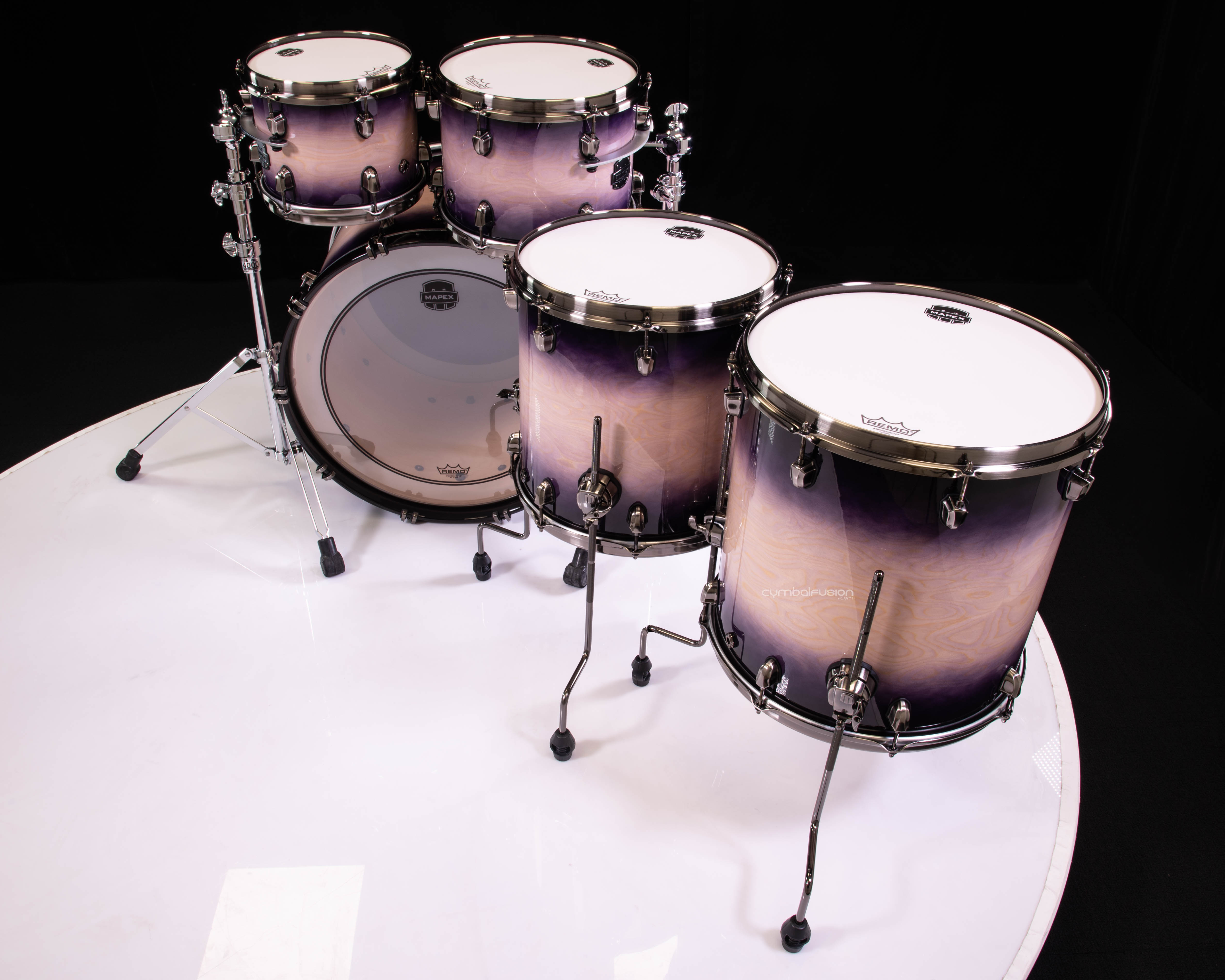 アライアンスほぼハーフコンプリートセット！ Saturn Evolution Maple/Walnut 5pc Workhorse Kit - Exotic Violet Burst