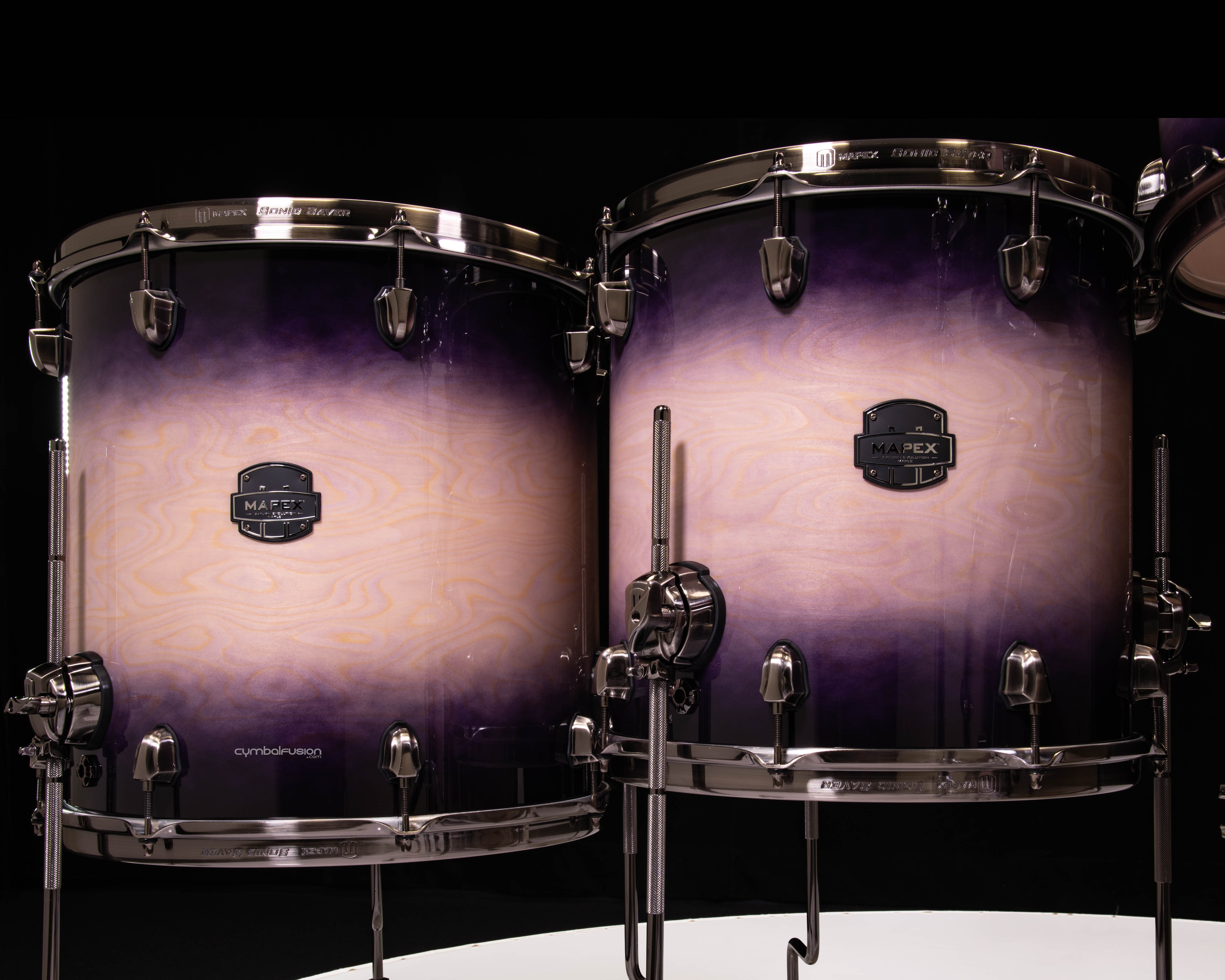 Saturn Evolution Maple/Walnut 5pc Workhorse Kit - Exotic Violet Burst