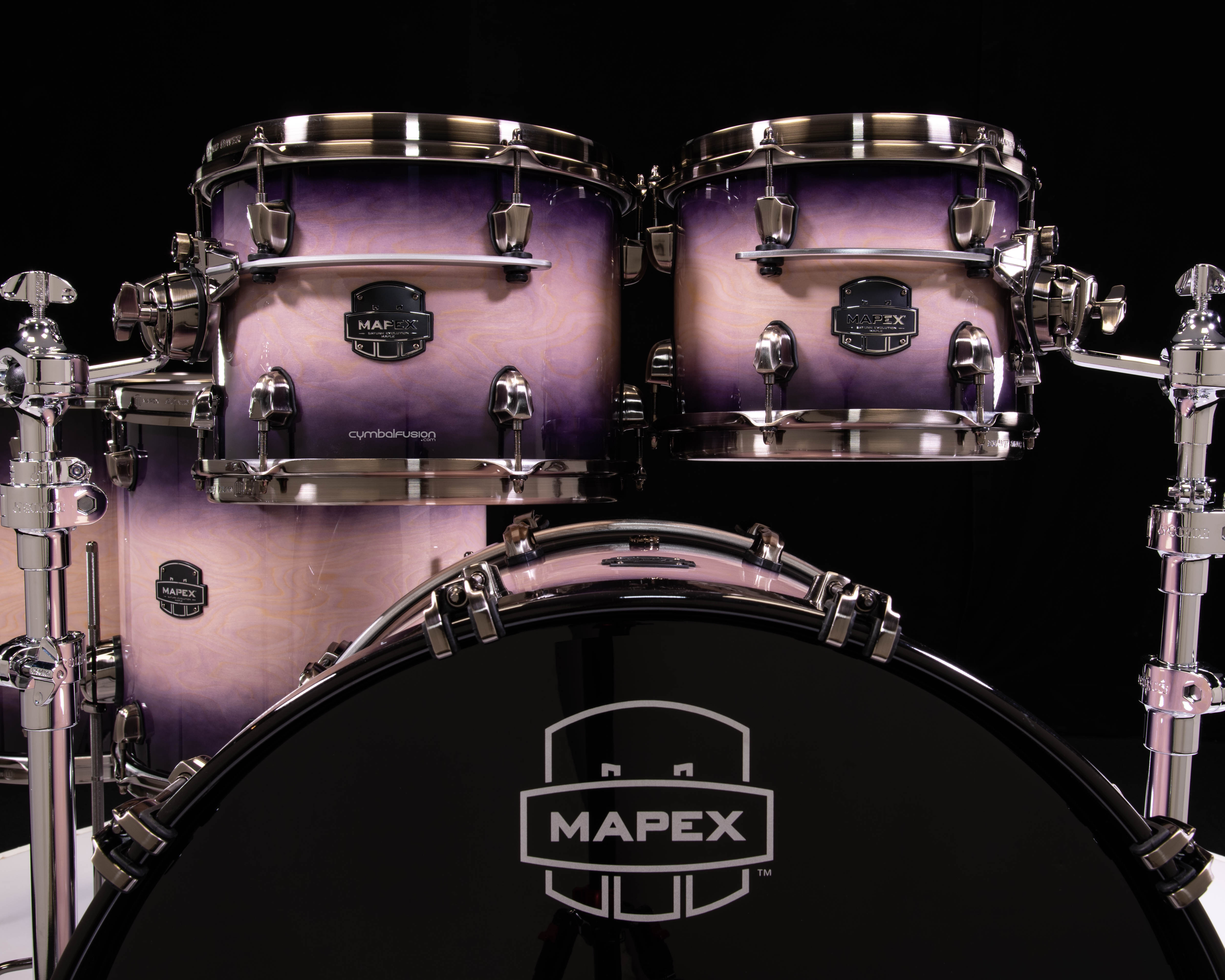 Saturn Evolution Maple/Walnut 5pc Workhorse Kit - Exotic Violet Burst