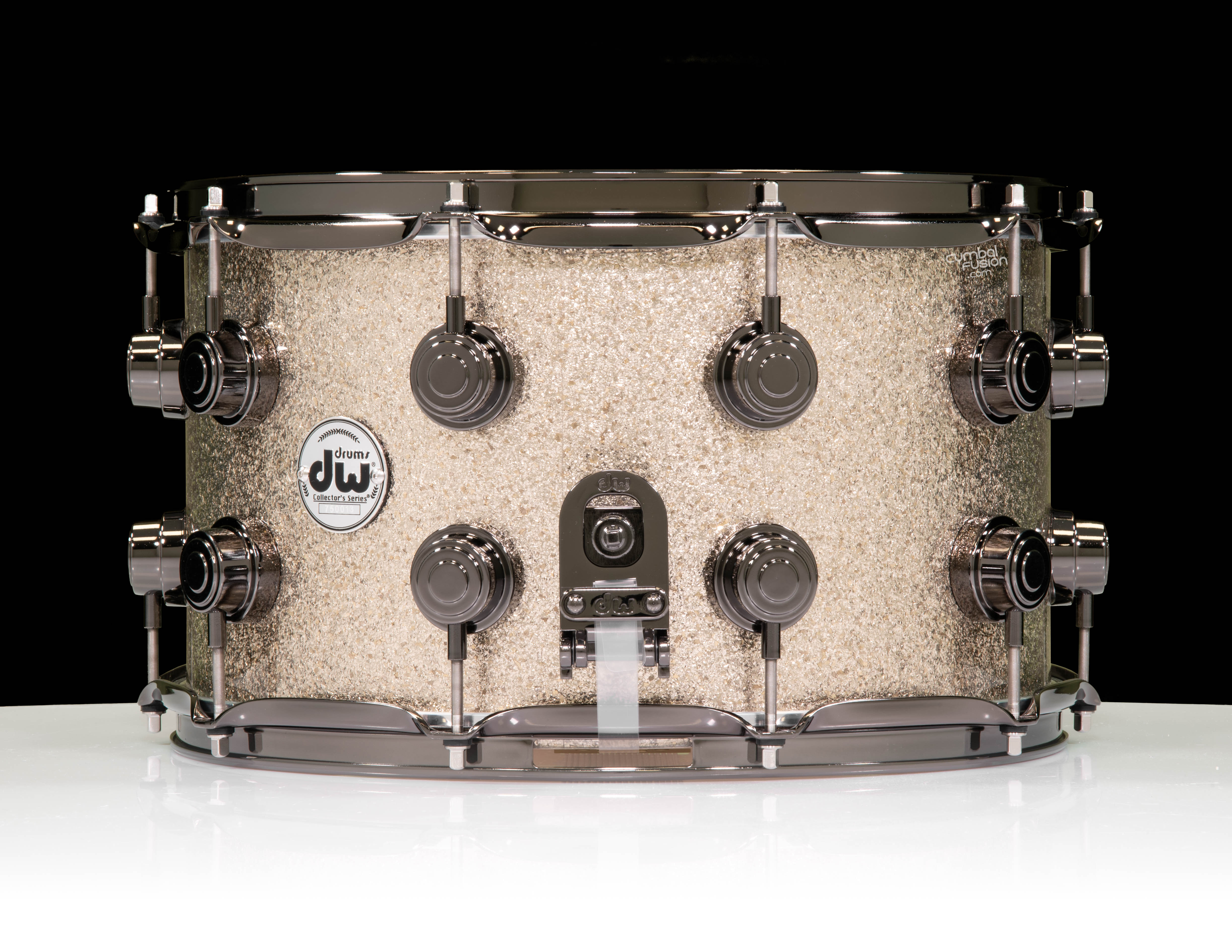 DW Collector's 8x14 VLT Snare -Nickel Sparkle w/ Black Nickel HW