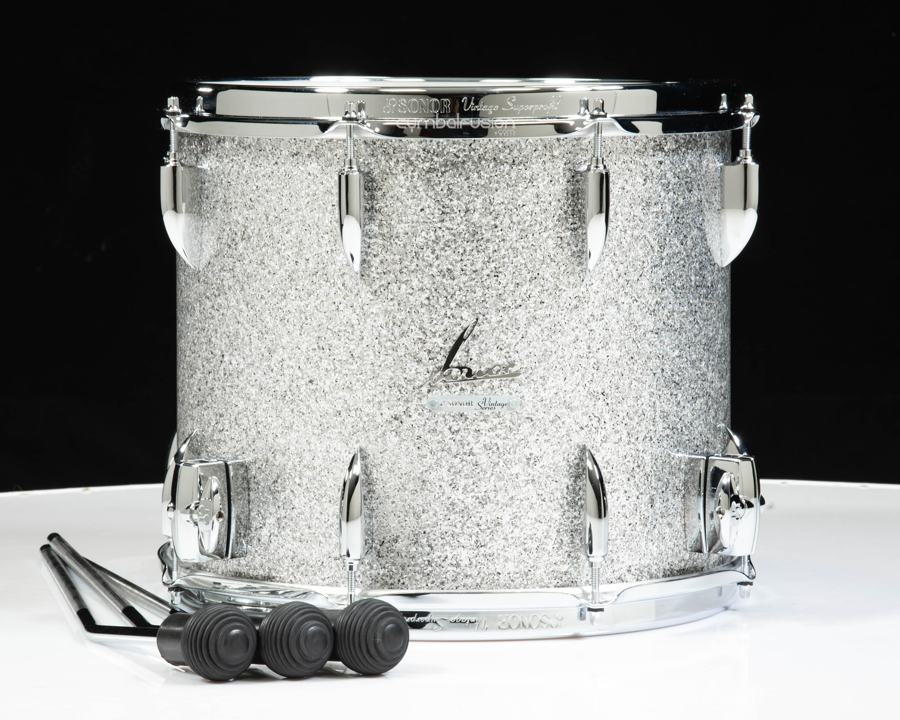 Sonor Vintage Series 14x12 Floor Tom - Vintage Silver Glitter