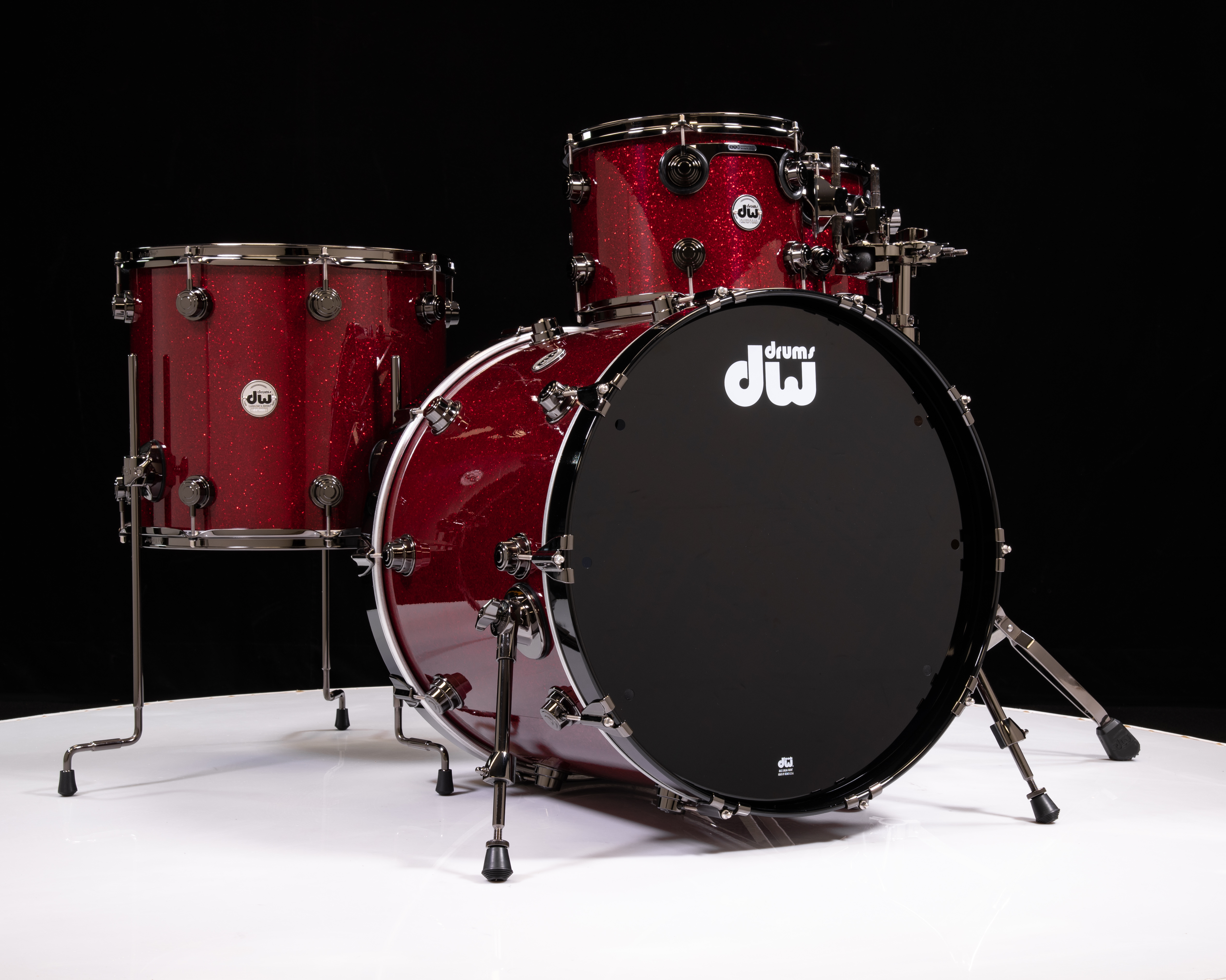 DW Collector's Pure Cherry 5pc Shell Pack - Ruby Red Glass