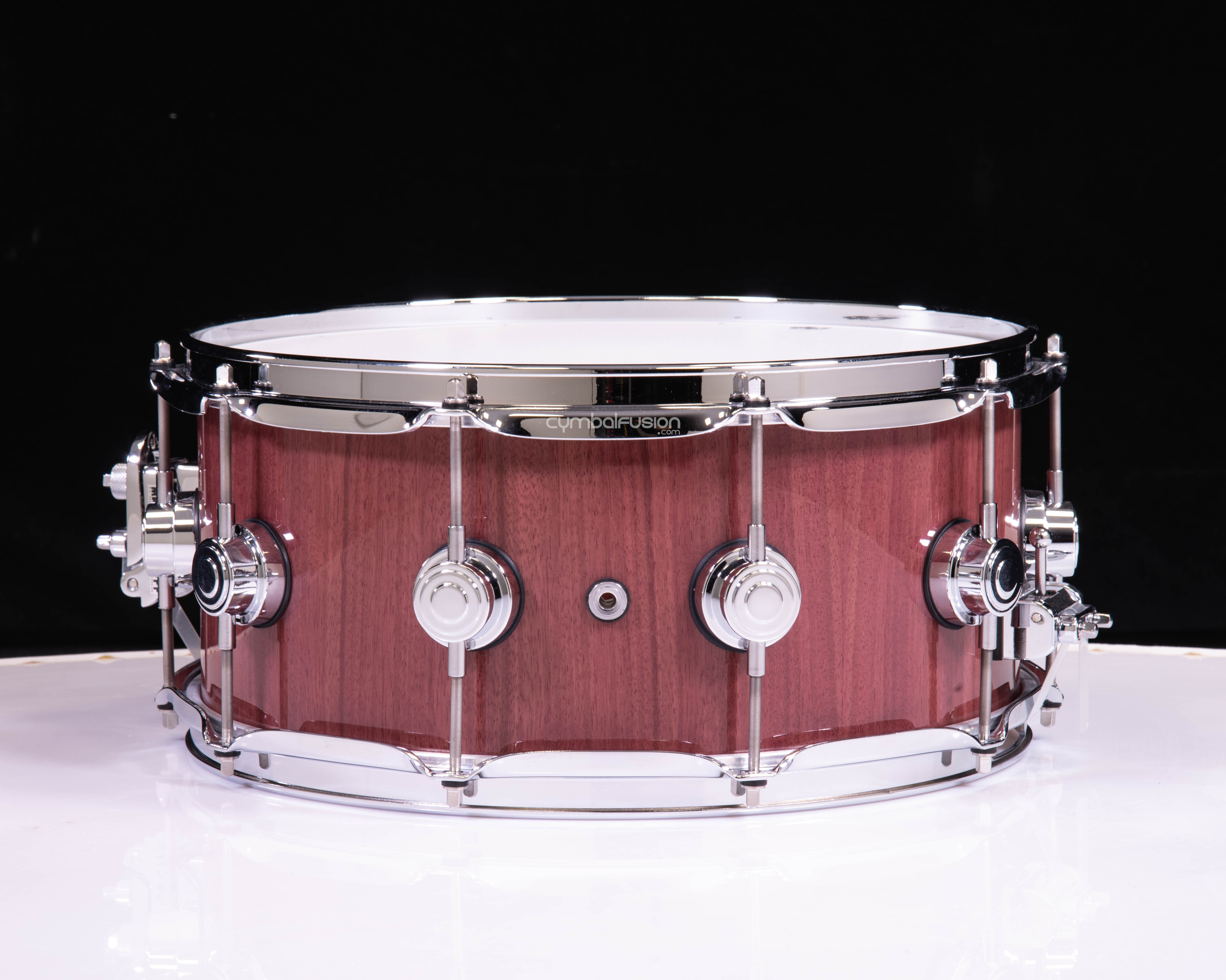DW Collector's Series 6x14 Pure Purpleheart Snare - Natural Lacquer