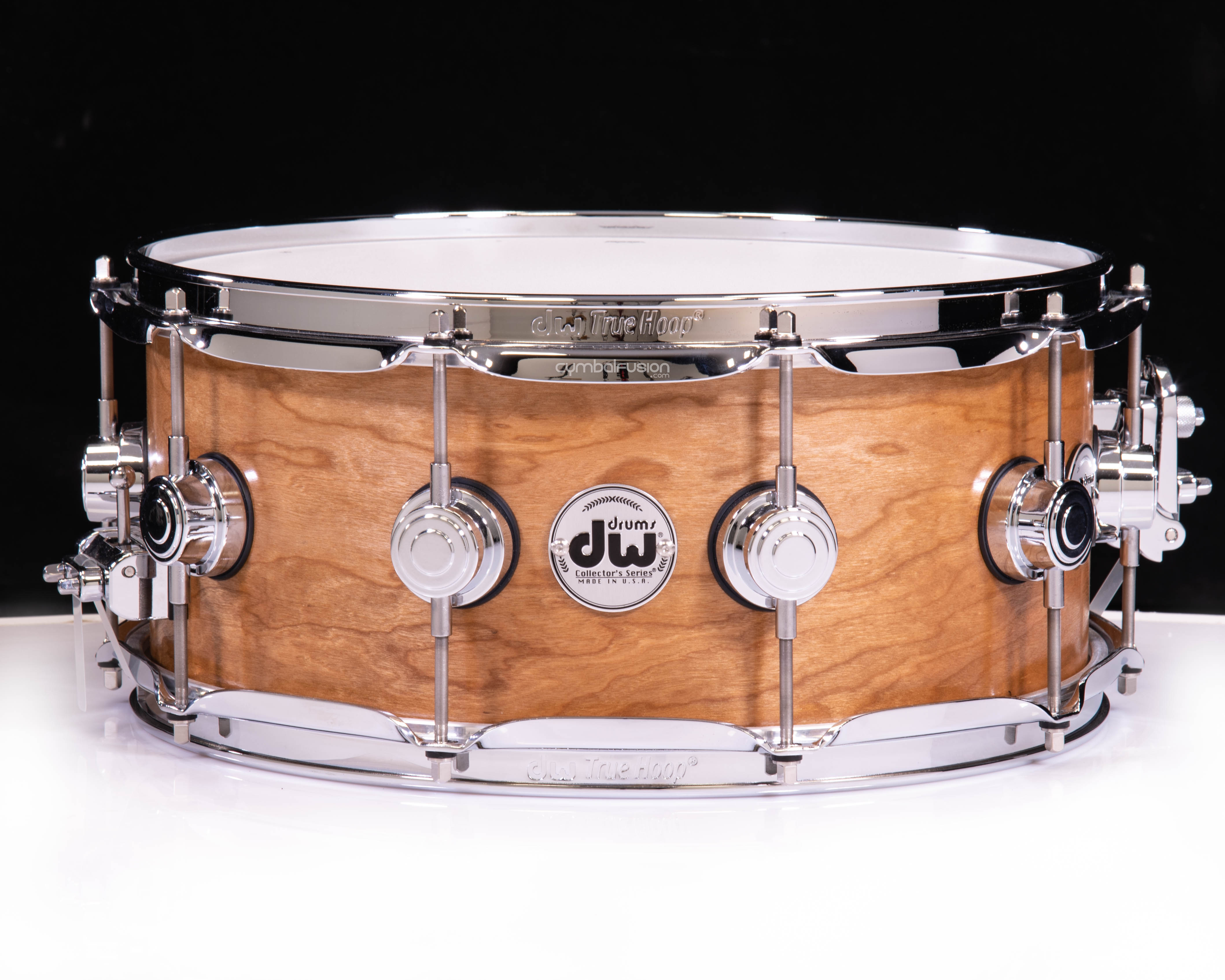 DW Collector's Series 6.5x14 Pure Cherry Snare - Natural Satin Oil