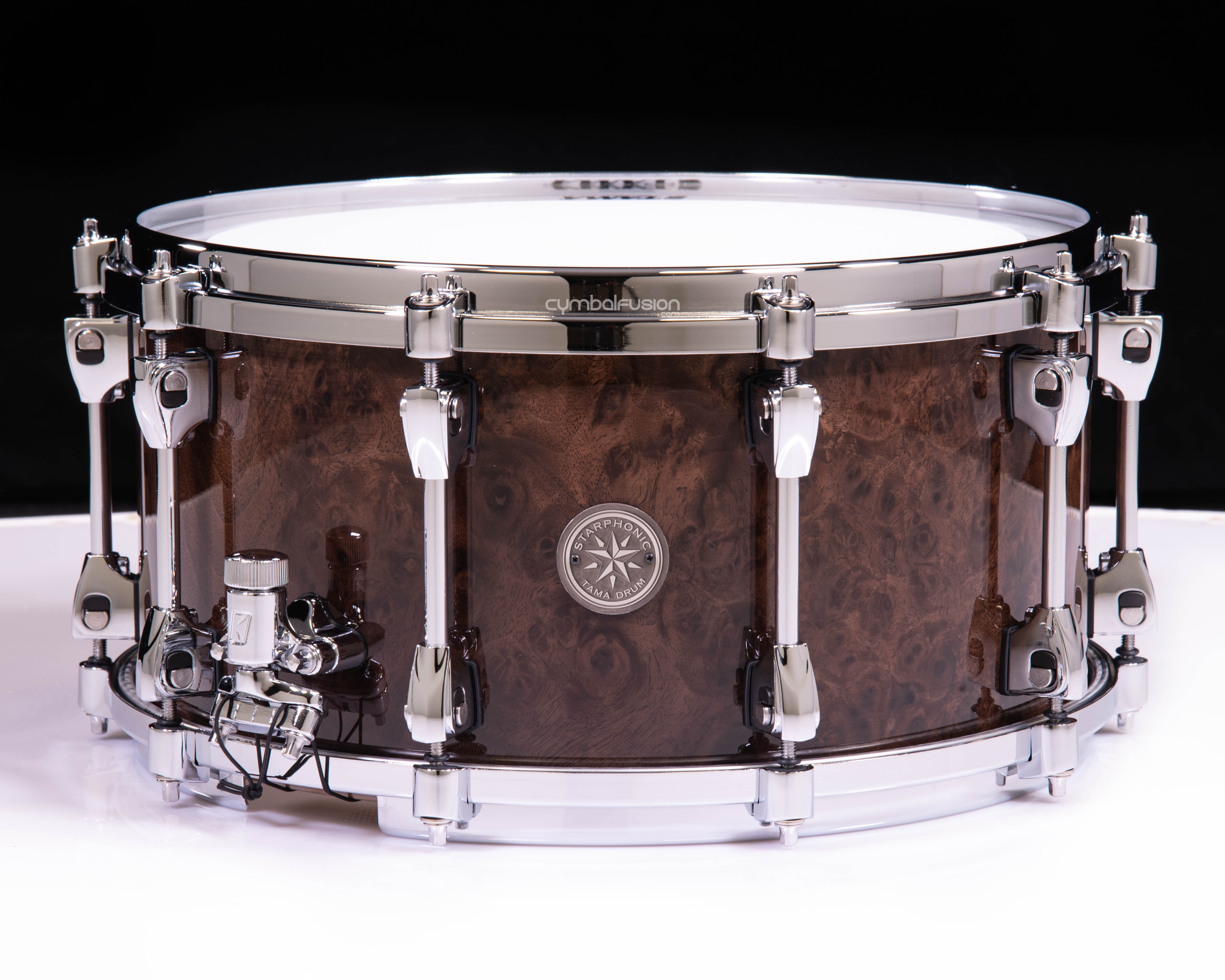 Tama Starphonic Walnut 14x7 Snare Drum - Gloss Black Walnut Burl