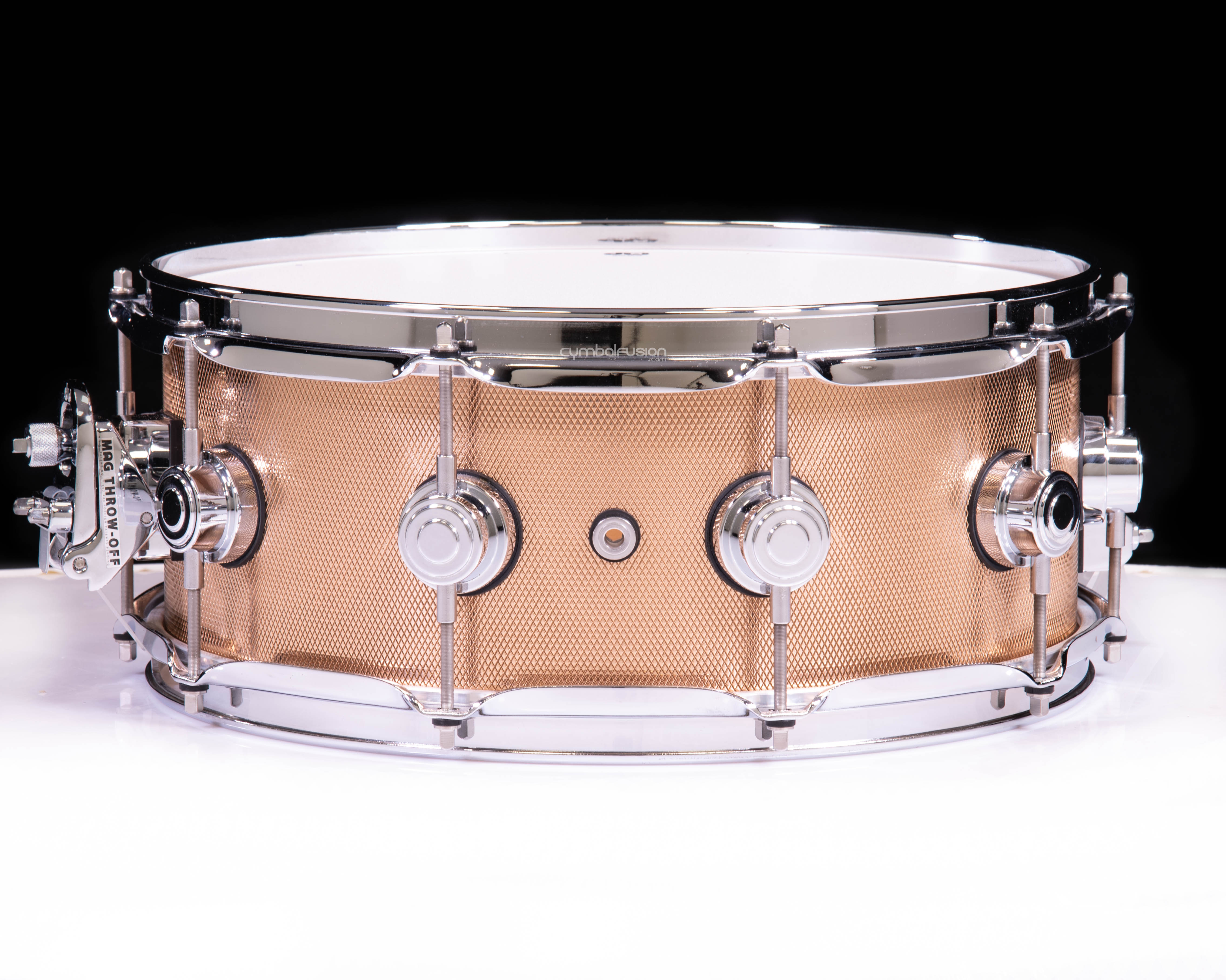 DW Collector's Knurled Bronze 5.5x14 Snare Drum w/Chrome HW