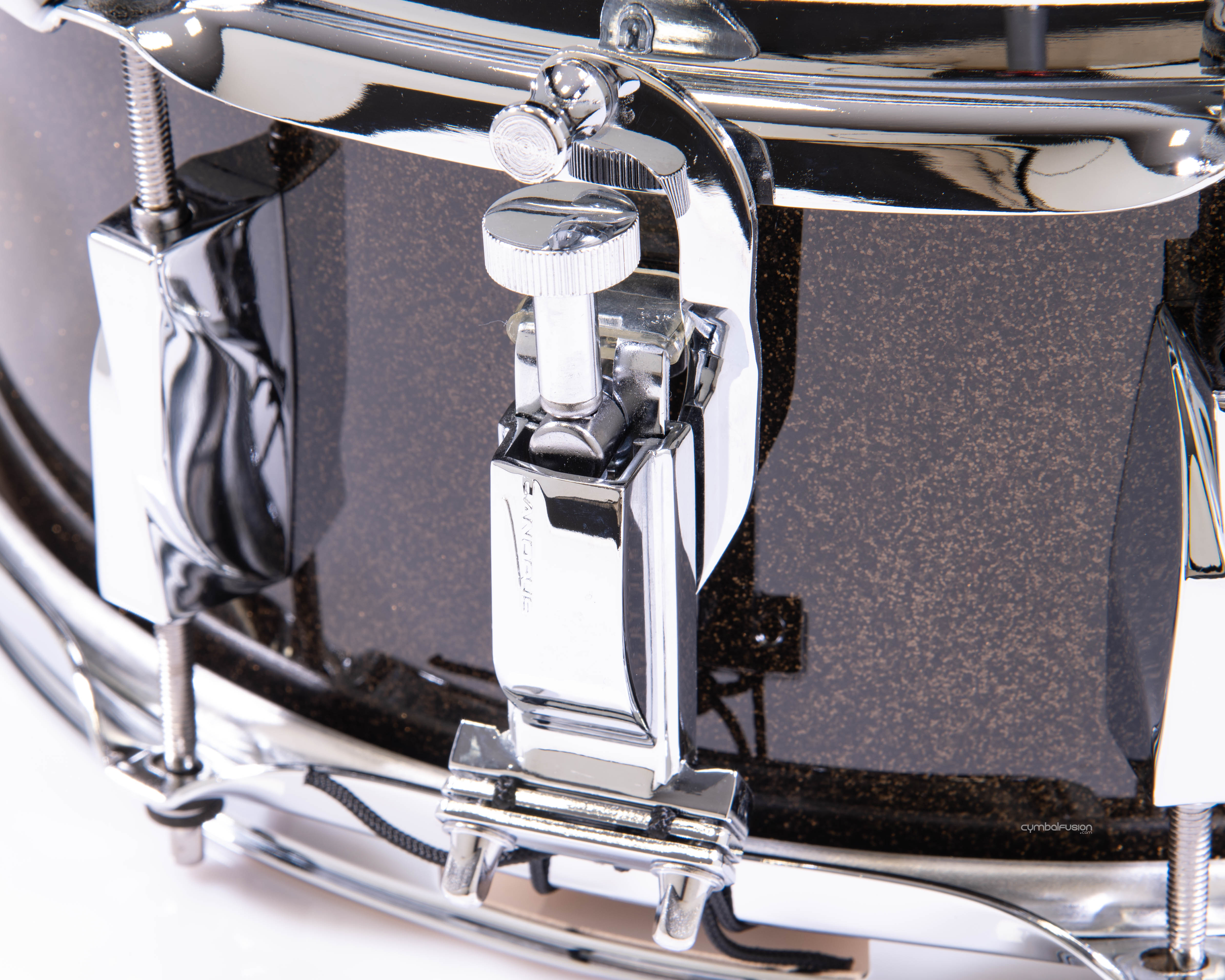 Canopus 5.5x14 Yaiba Birch Snare - Ice Black Sparkle Lacquer