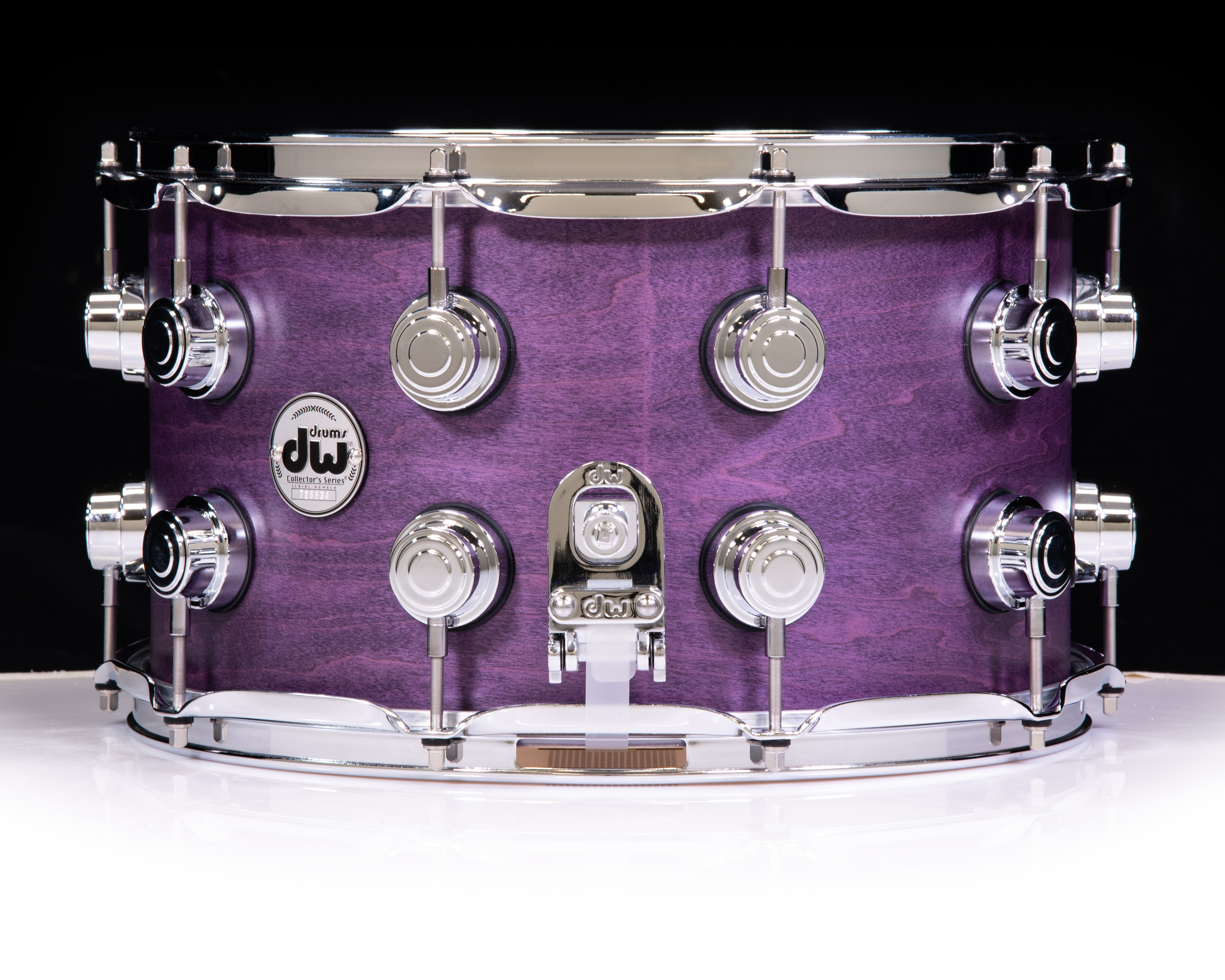 DW Collector's 8x14 SSC Maple Snare Drum - Lavender Satin Oil