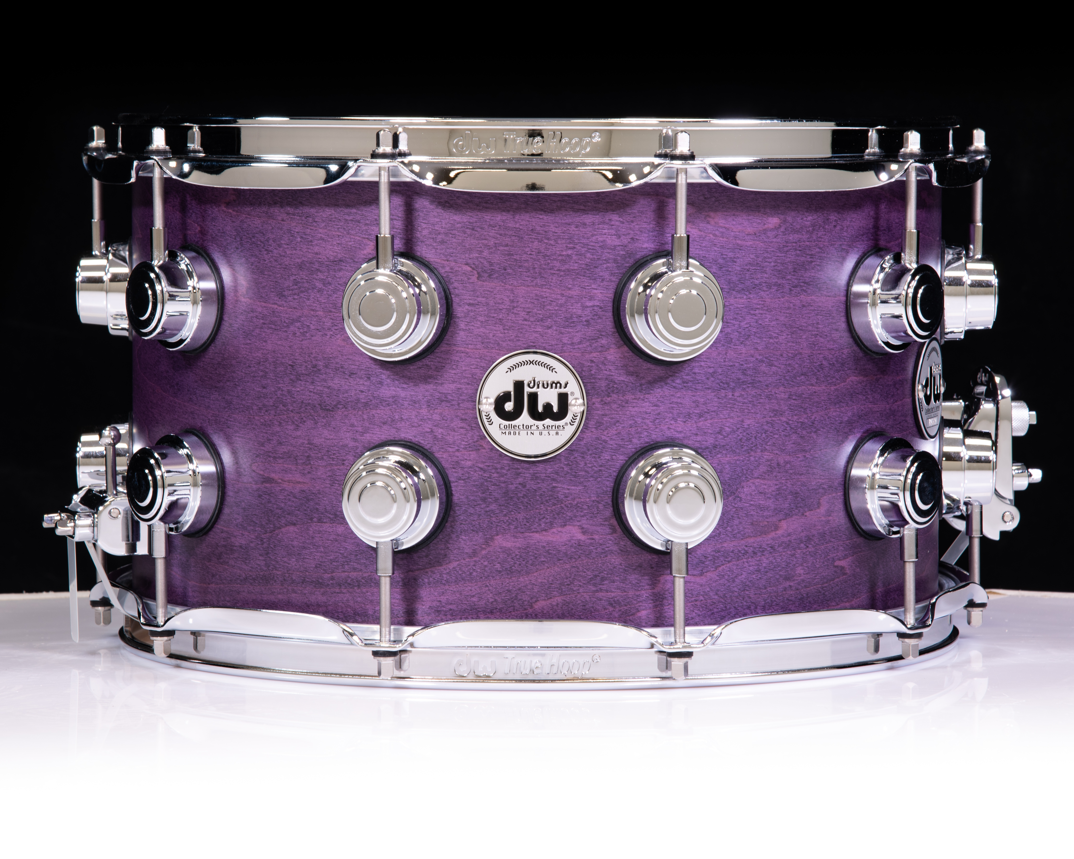 ラベンダー DW Collector's 8x14 SSC Maple Snare Drum - Lavender Satin Oil