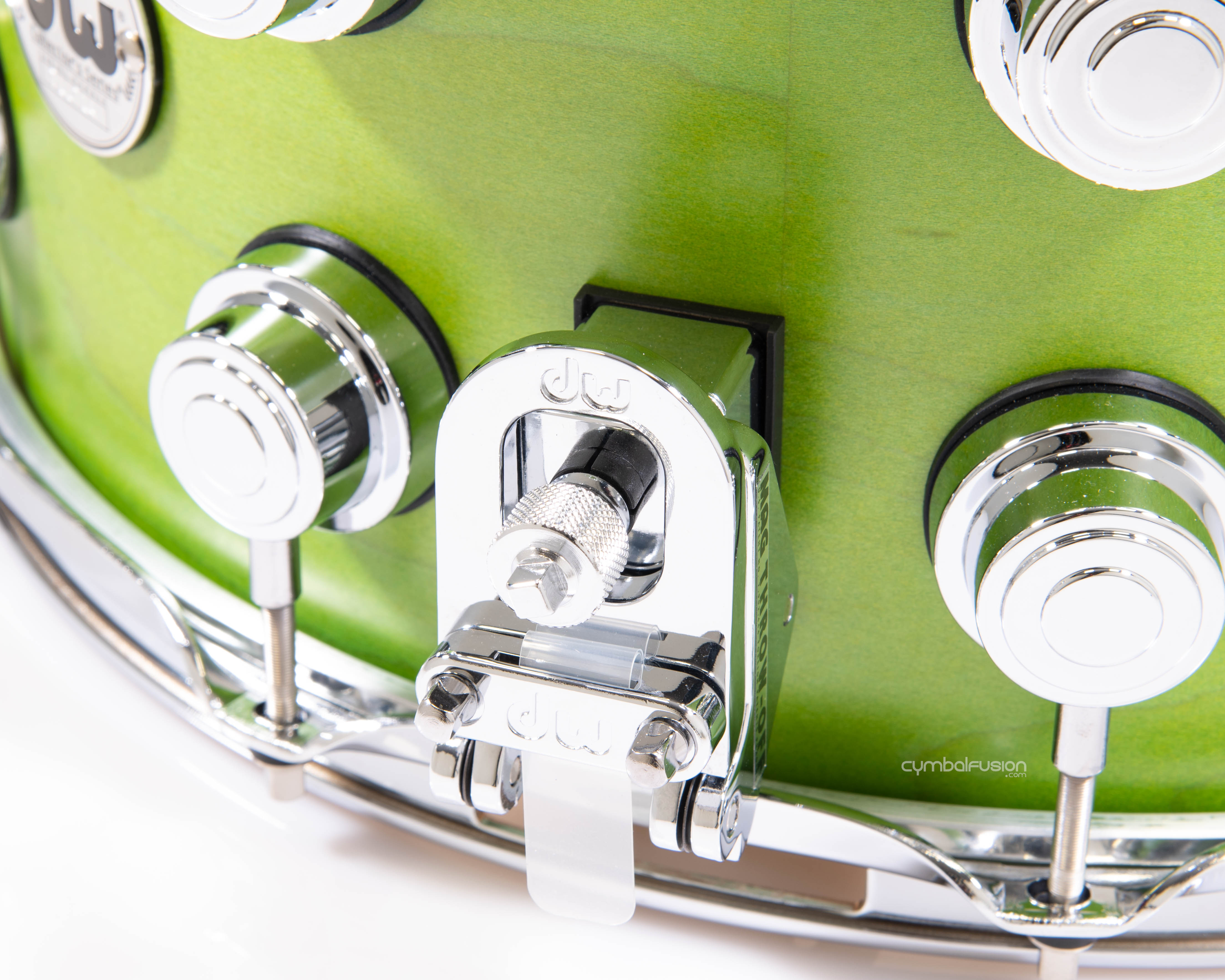 DW Collector's 8x14 Pure Maple Snare Drum - Lime Satin Oil