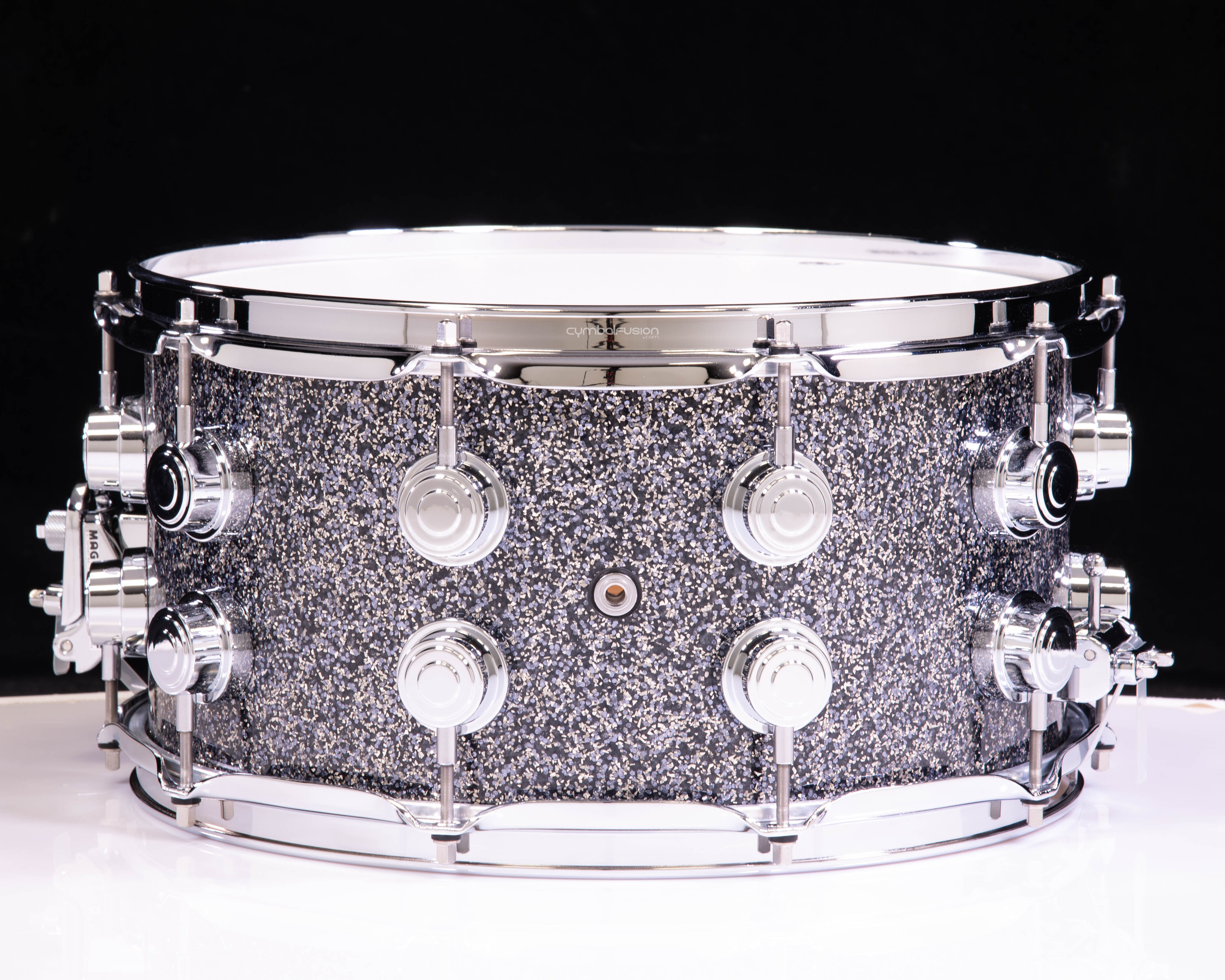 DW Collector's Series Pure Maple 10+6 Snare 7x14 - Black Galaxy