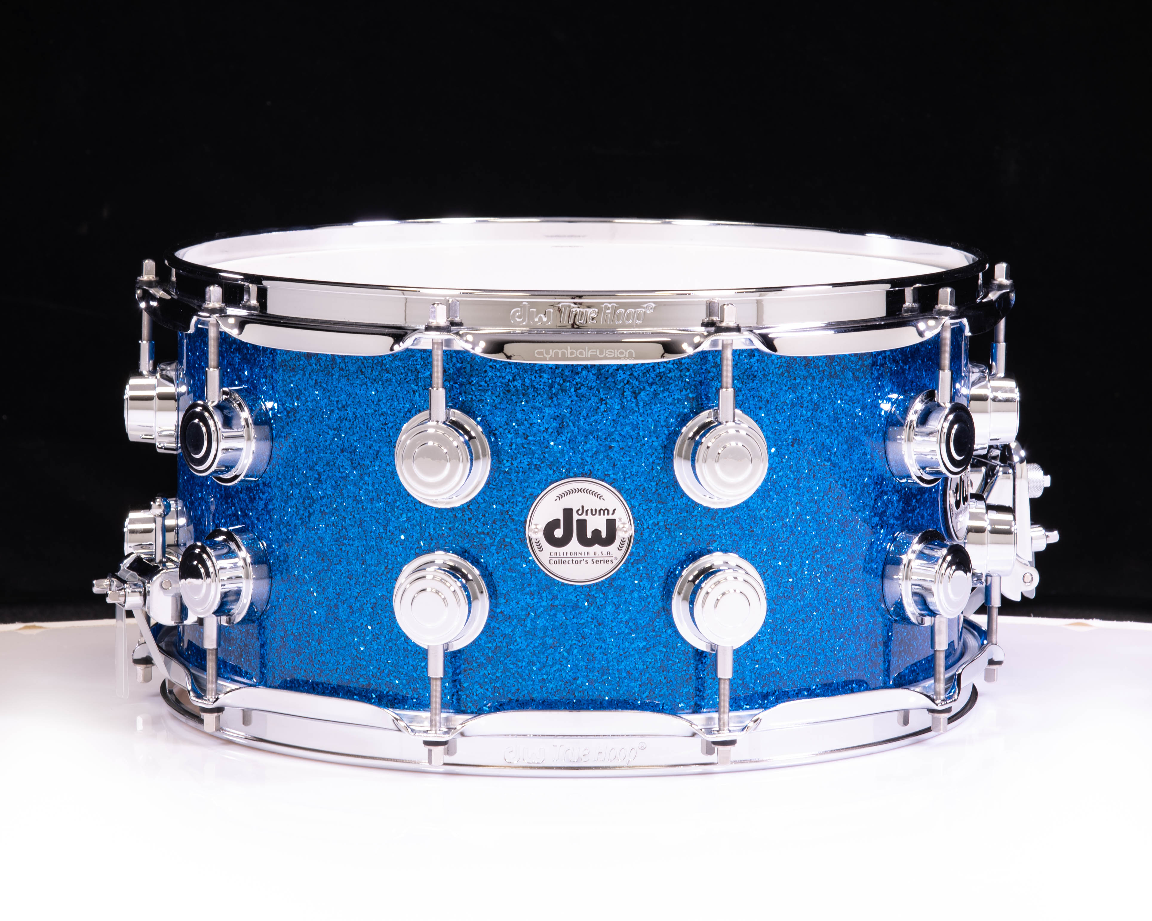 DW Collector's Series Pure Maple 10+6 Snare 7x14 - Blue Glass