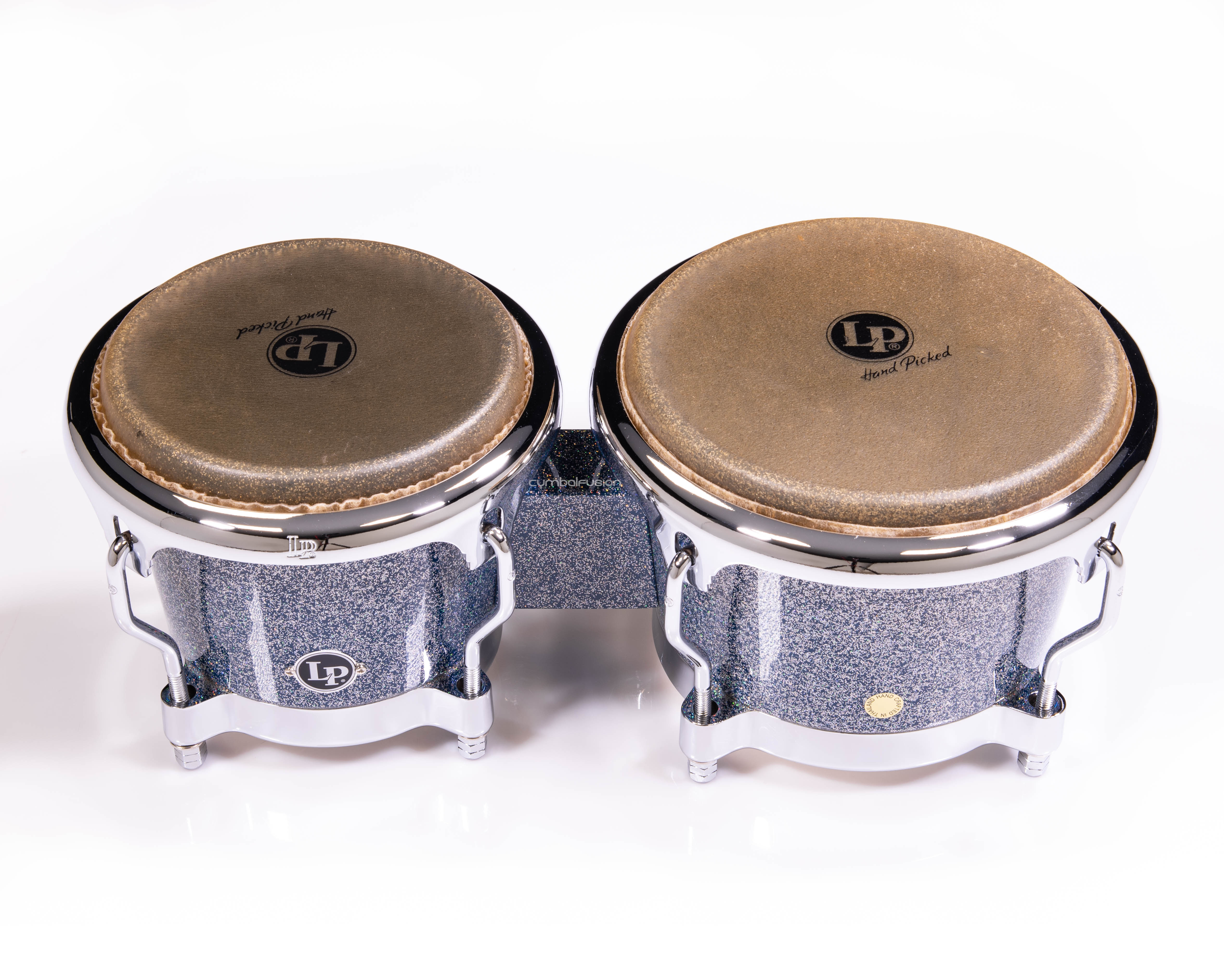 LP Limited Edition Galaxy Fiberglass Bongos Blue Ice Sparkle