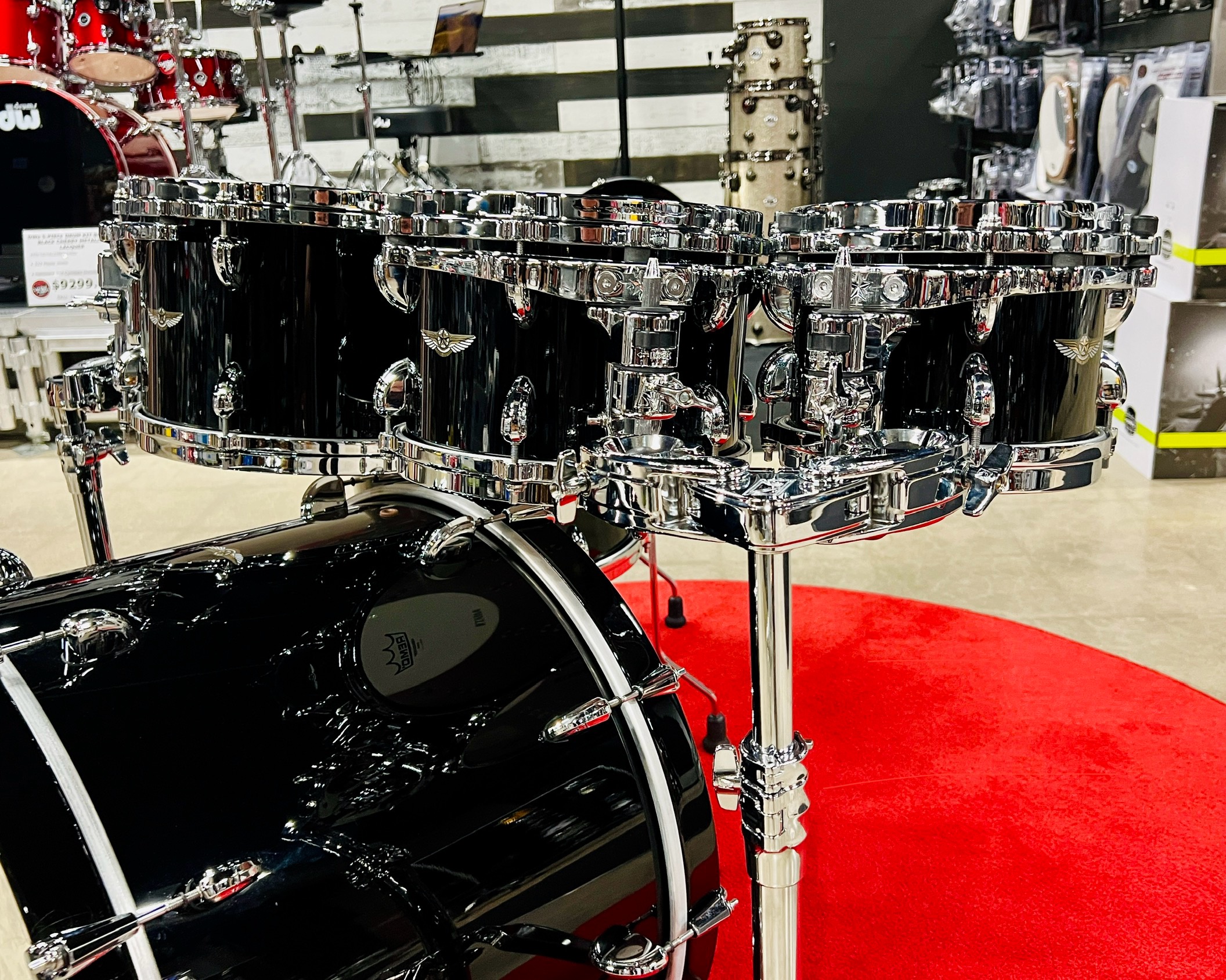 Tama Star Walnut 6pc Piano Black Shell Pack