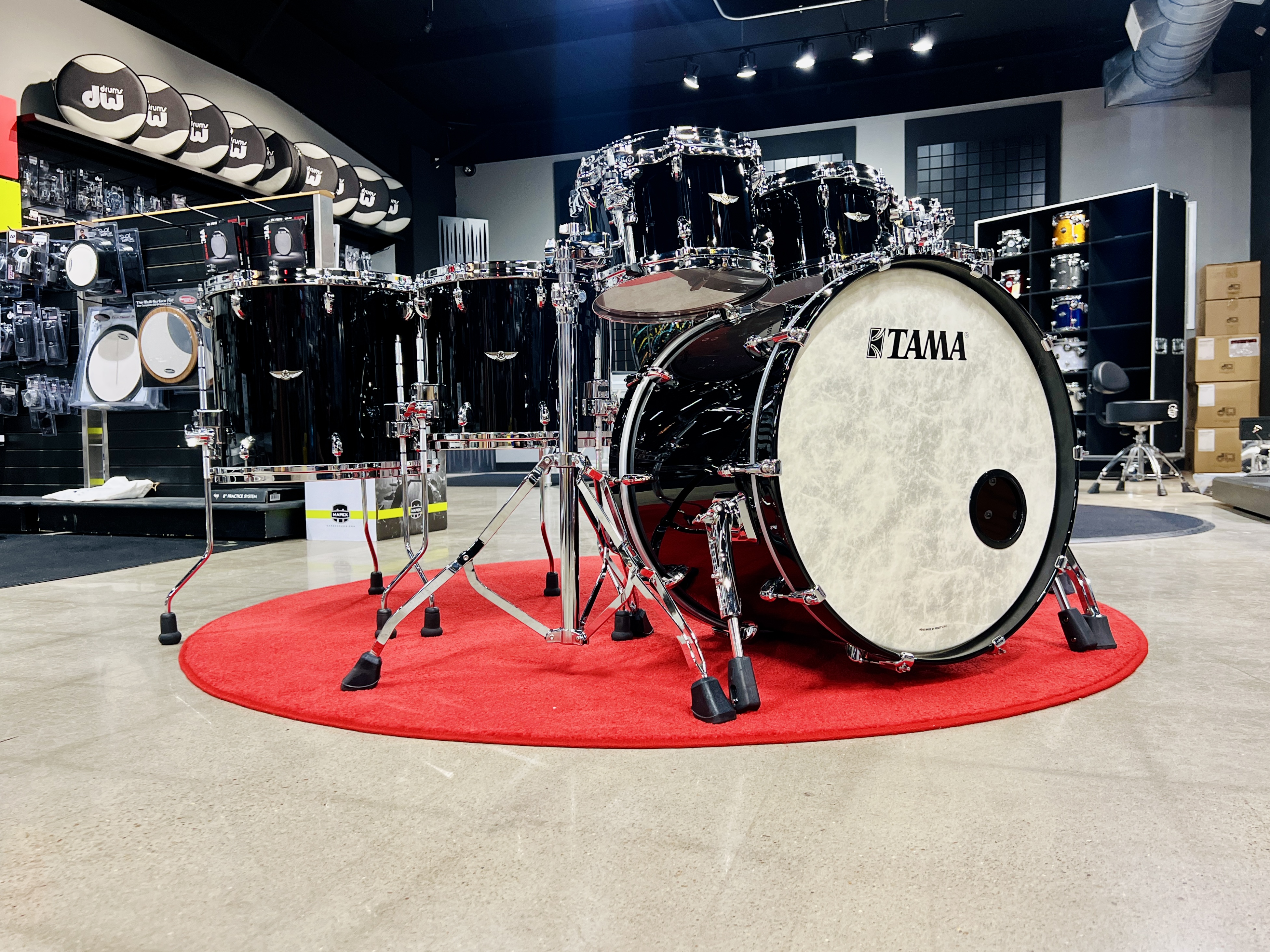 その他 Dark Tama Tama Star Walnut 6pc Piano Black Shell Pack