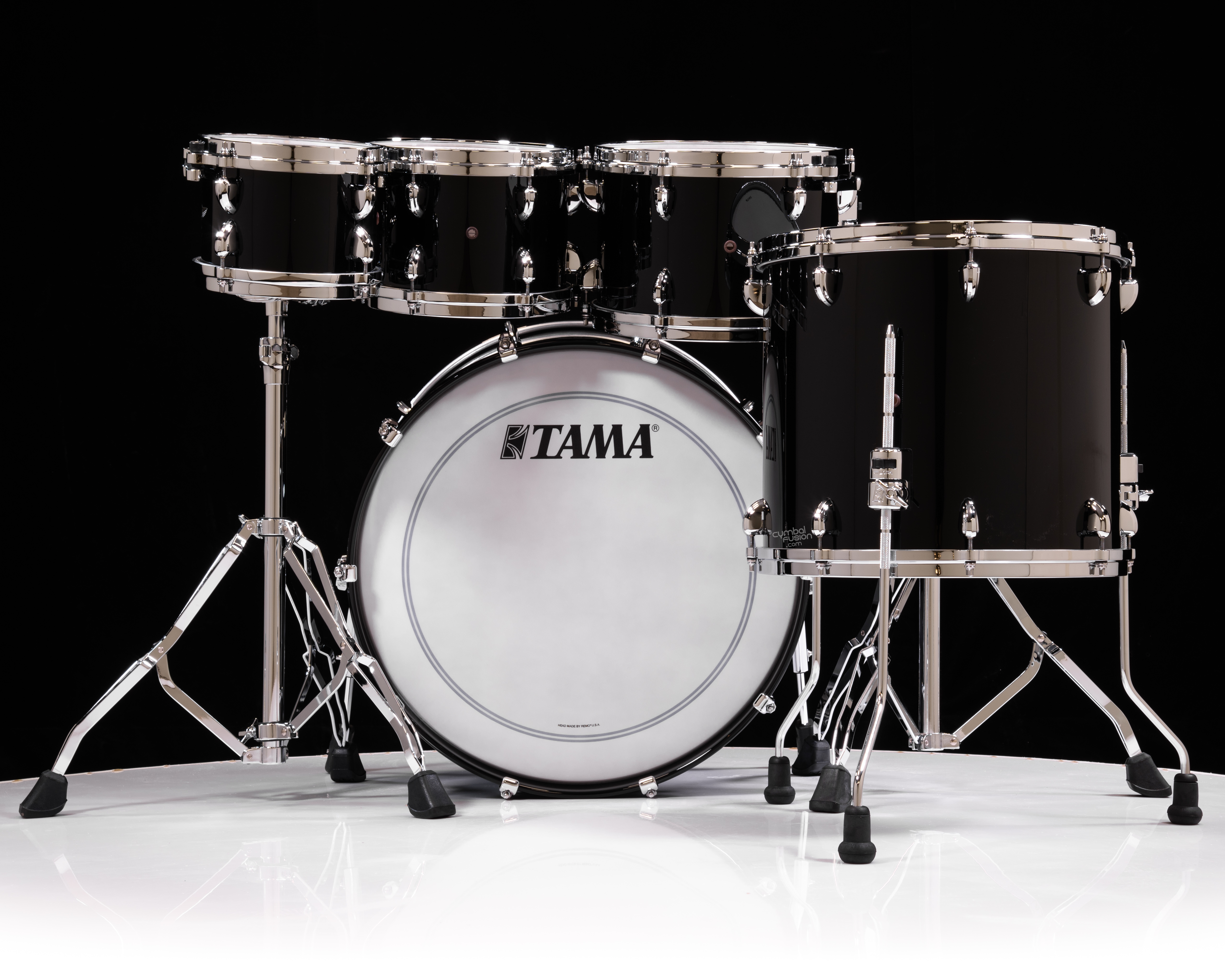 Tama Star Walnut 5pc Piano Black Shell Pack 8/10/12/16/22