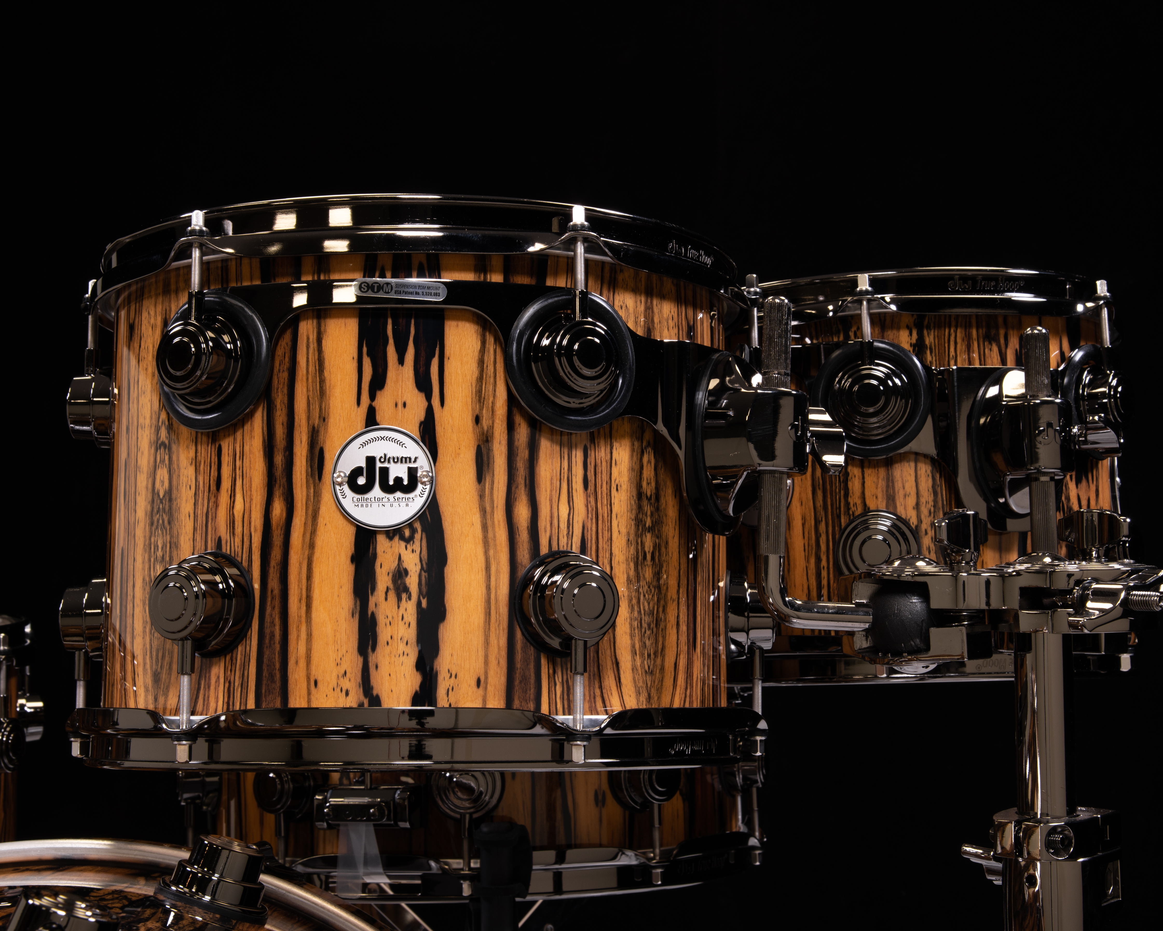 DW Collector's Exotic 5pc Exotic Royal Ebony w/ Black Nickel Hardware