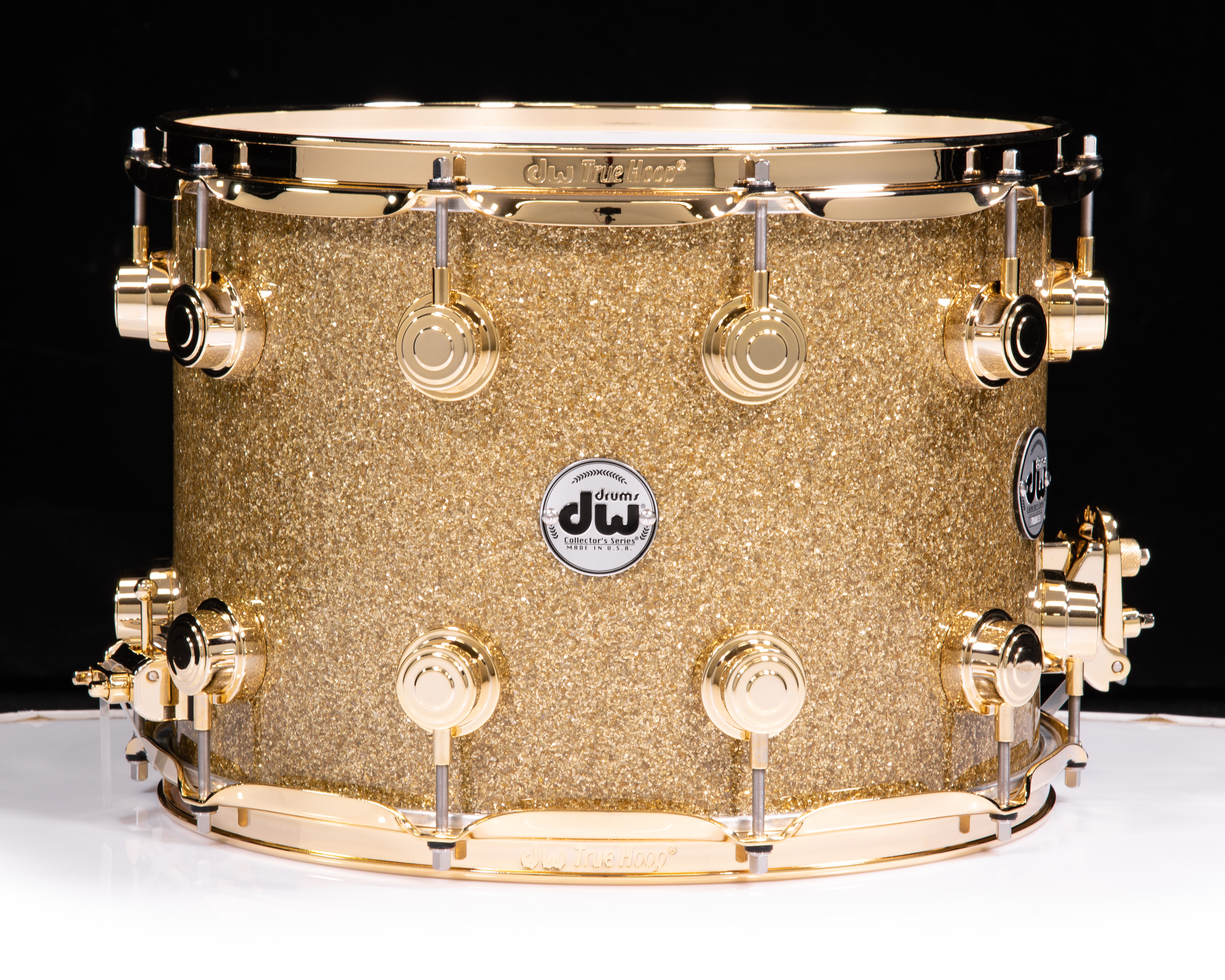 DW Collector's Series 10x14 Maple SSC Snare - Gold Glass w/Gold HW