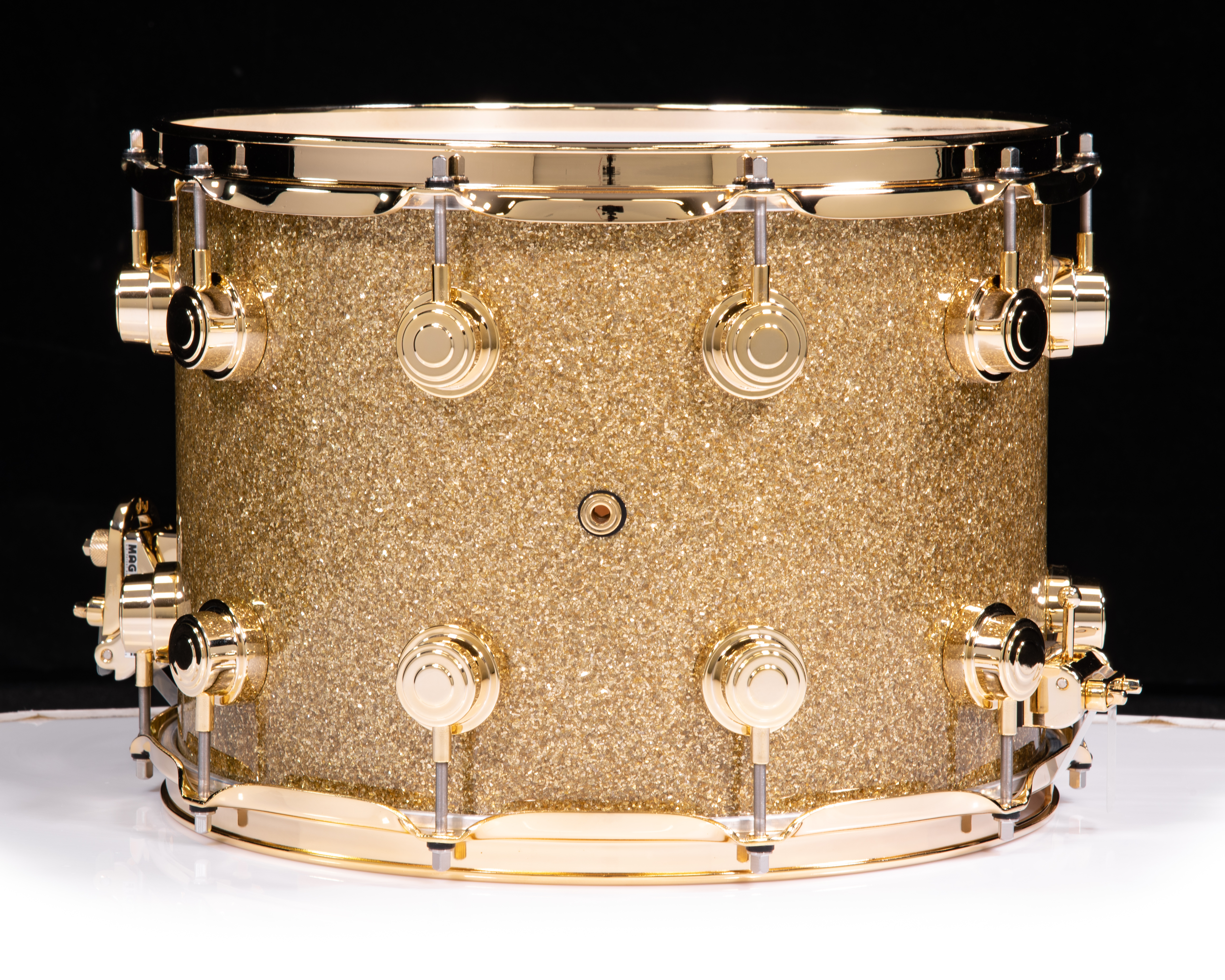 DW Collector's Series 10x14 Maple SSC Snare - Gold Glass w/Gold HW