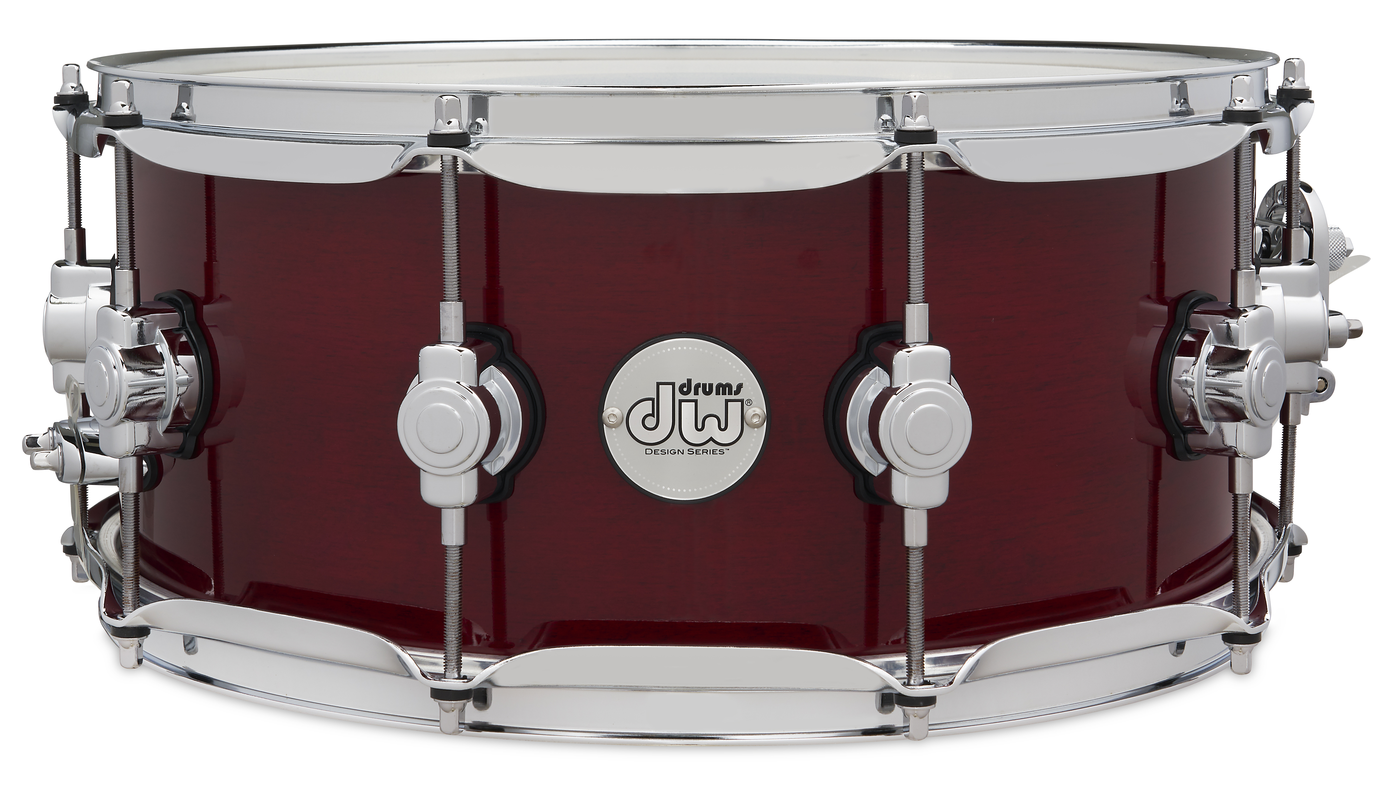 DW Design Series 6x14 Maple Snare Drum - Cherry Stain