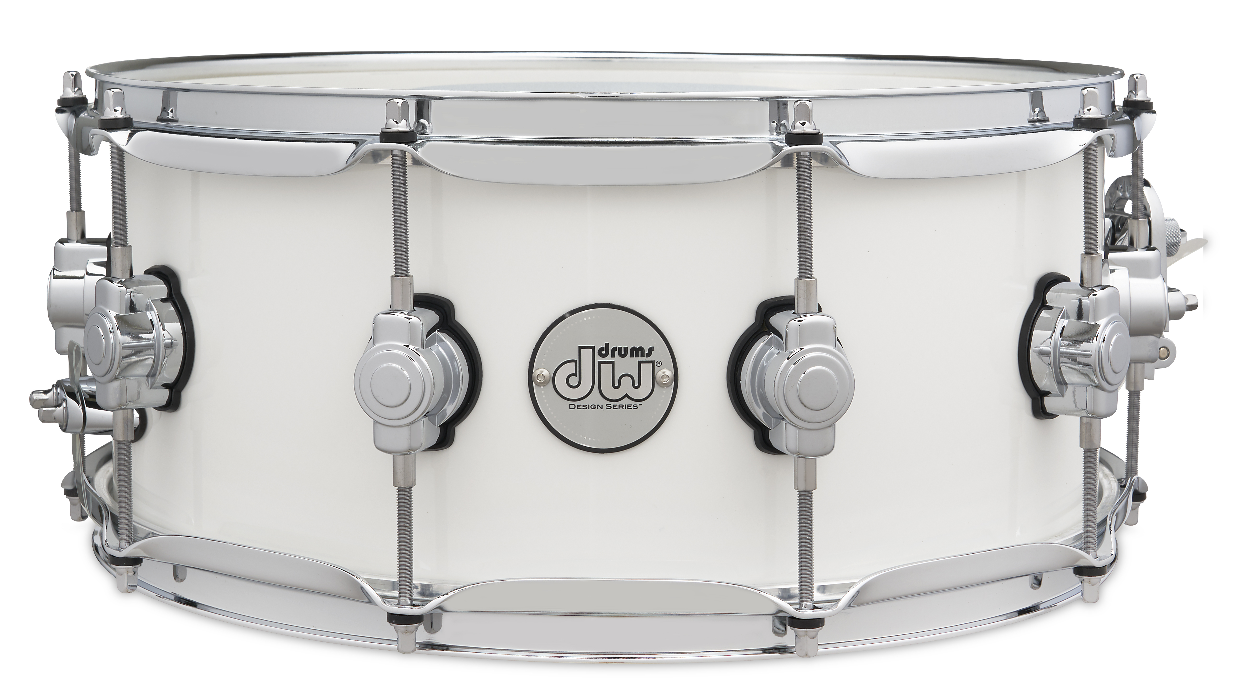 DW Design Series 6x14 Maple Snare Drum - Gloss White