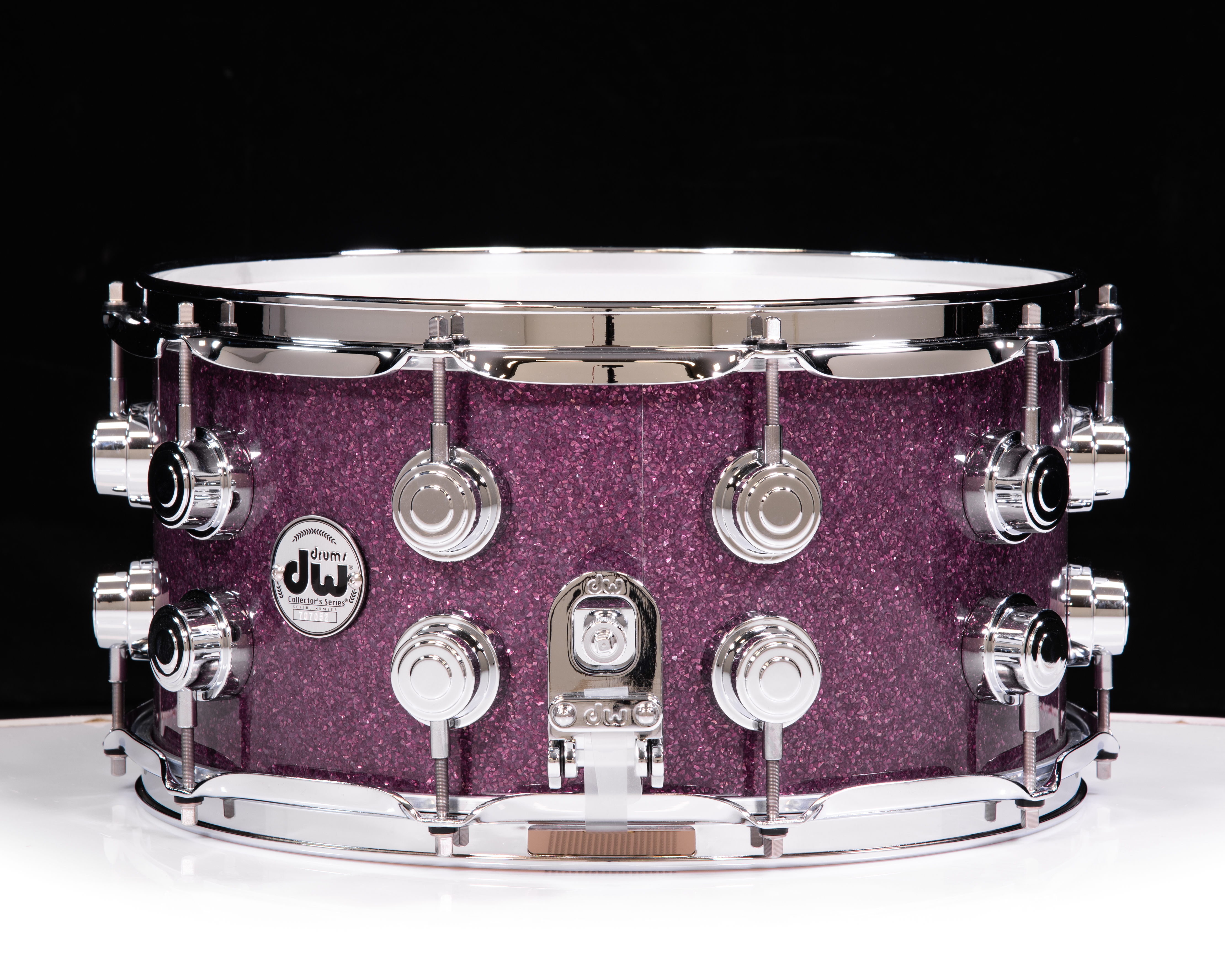 DW Collector's Series Pure Maple 10+6 Snare 7x14 - Purple Glass