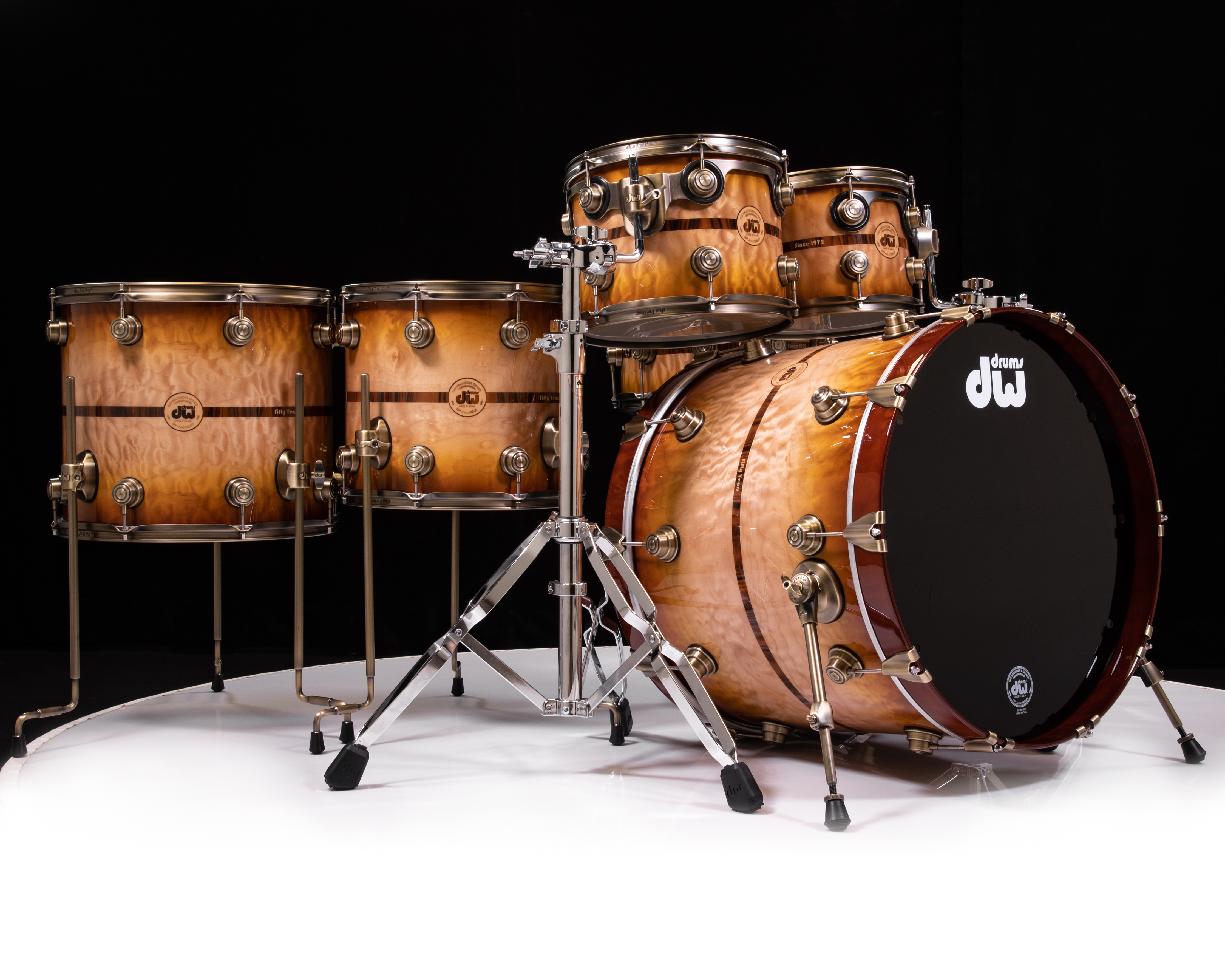 DW 50th Anniversary 6-Piece Kit w/ Antique Gold Hardware