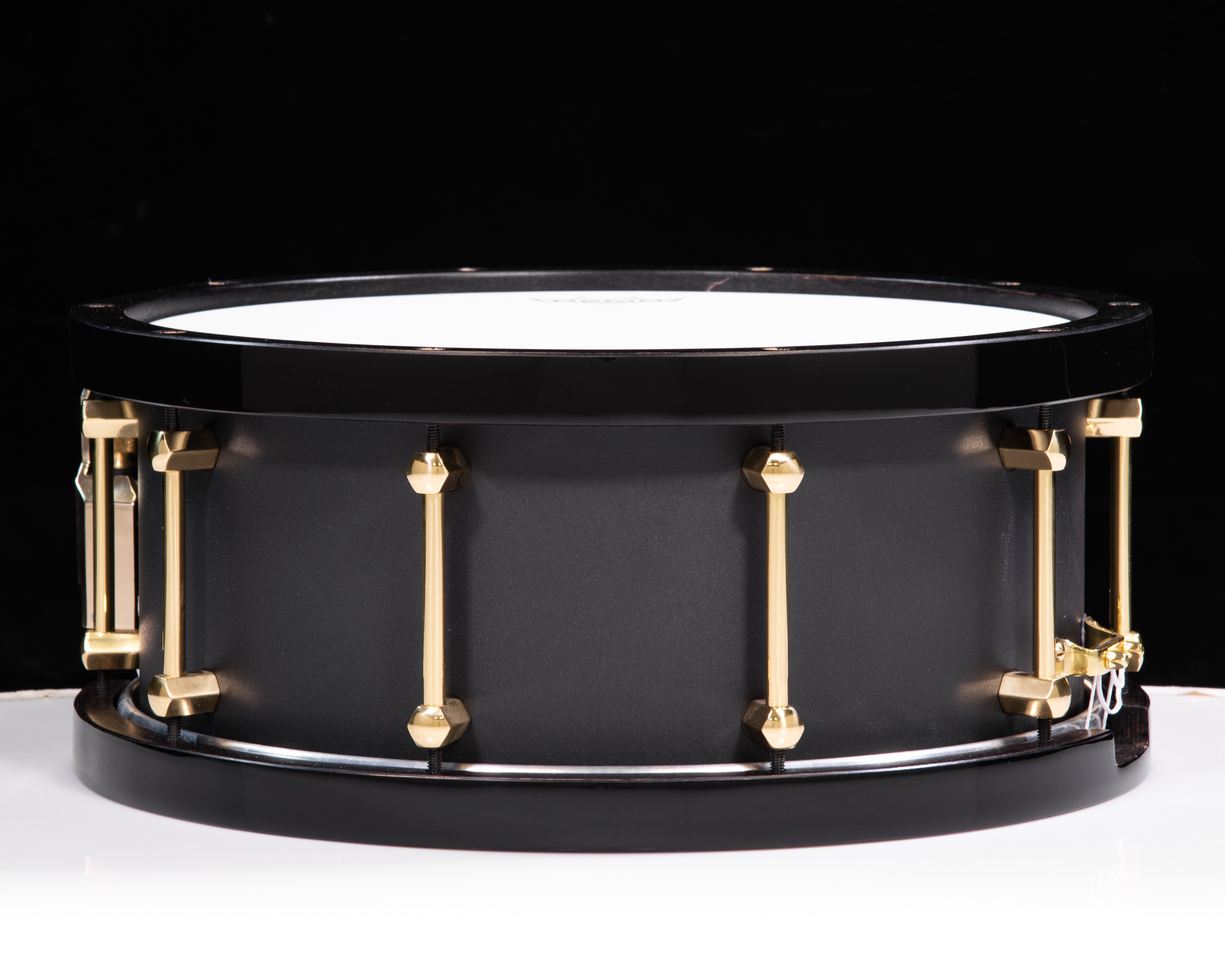 Noble & Cooley Alloy Classic Black 6x14 Snare w/ Black Wood Hoops