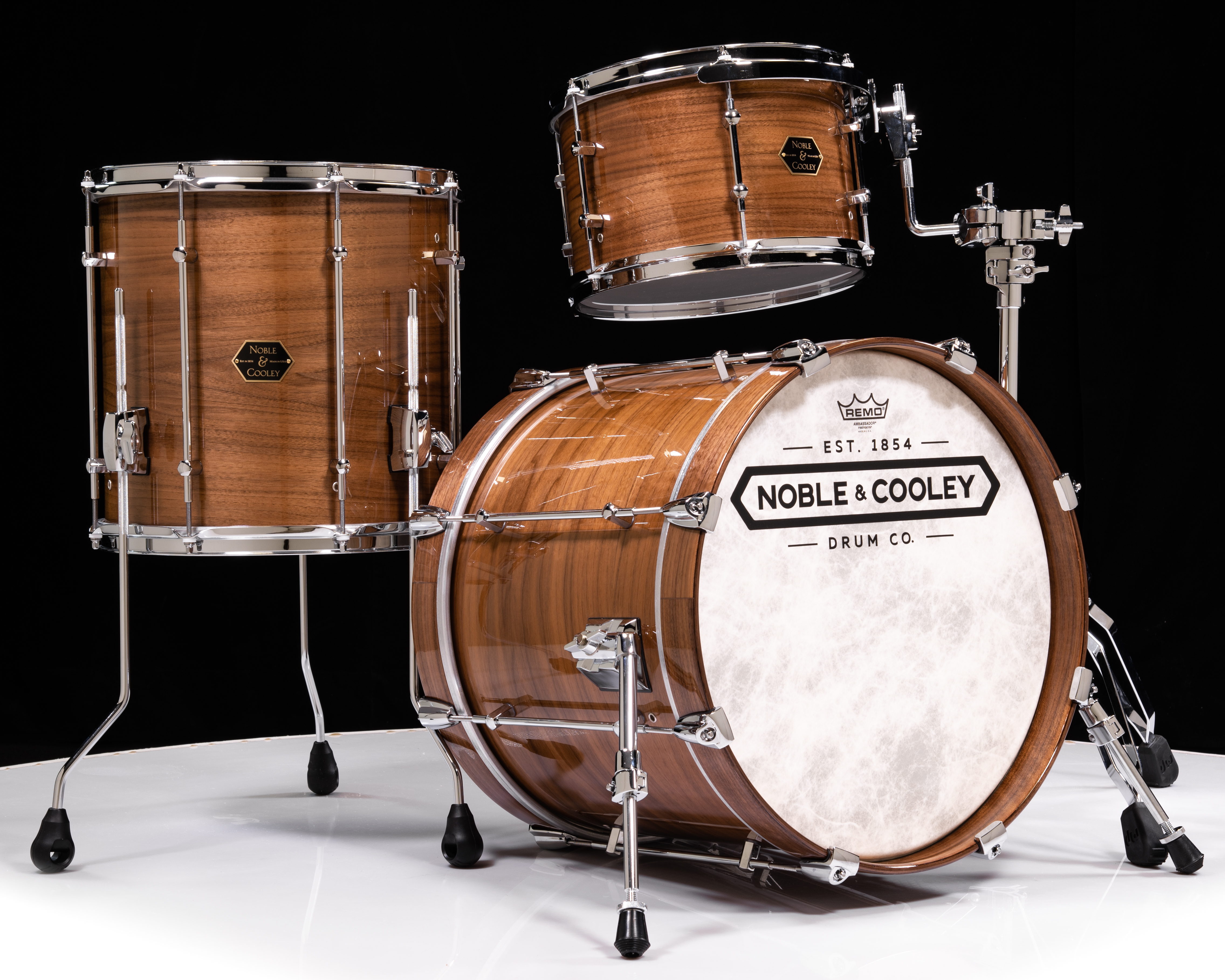 Noble & Cooley 3pc Walnut Classic Series Bop Kit - Natural Gloss